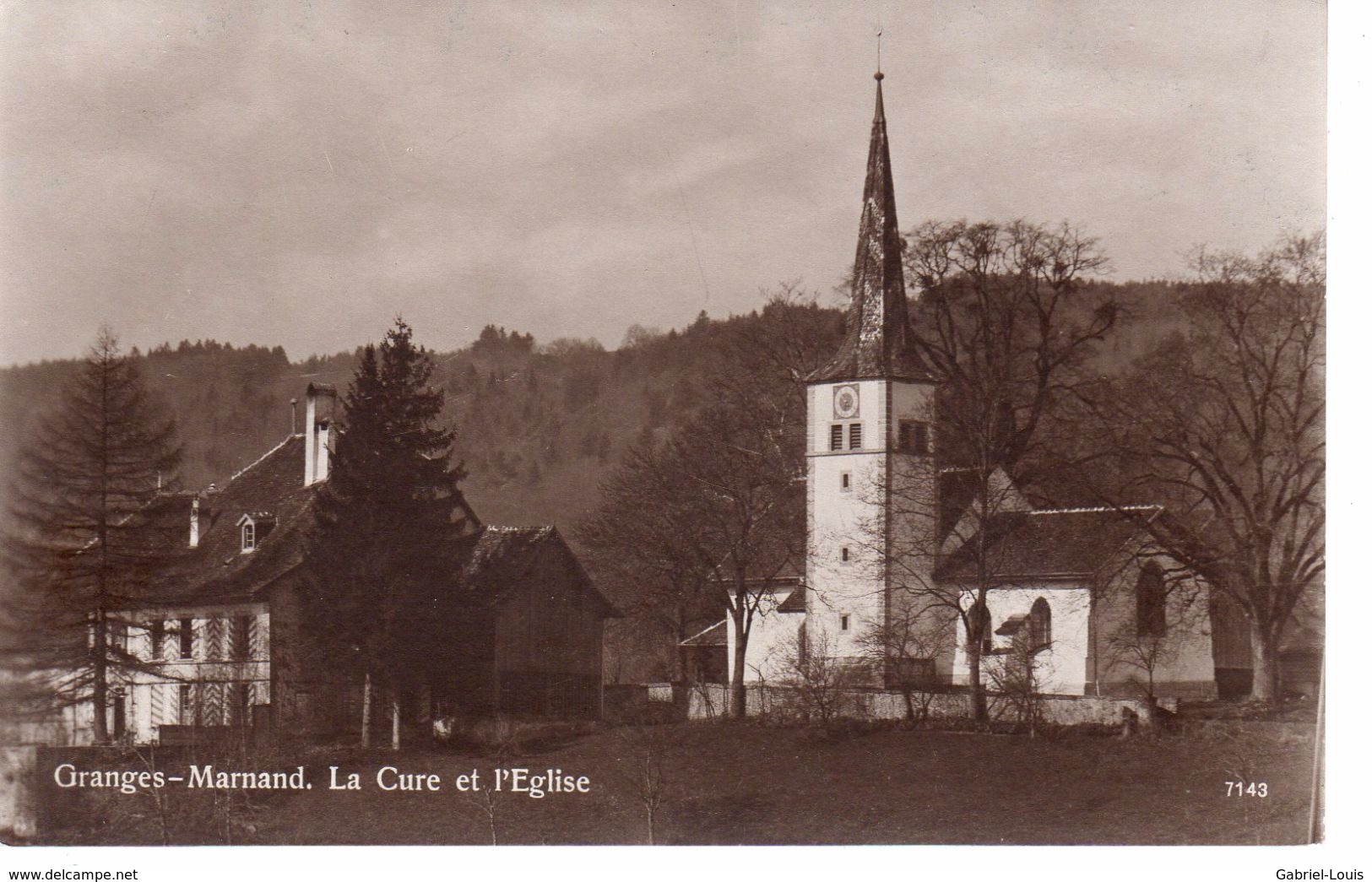 Granges Marnand La Cure Et L'Eglise - Marnand