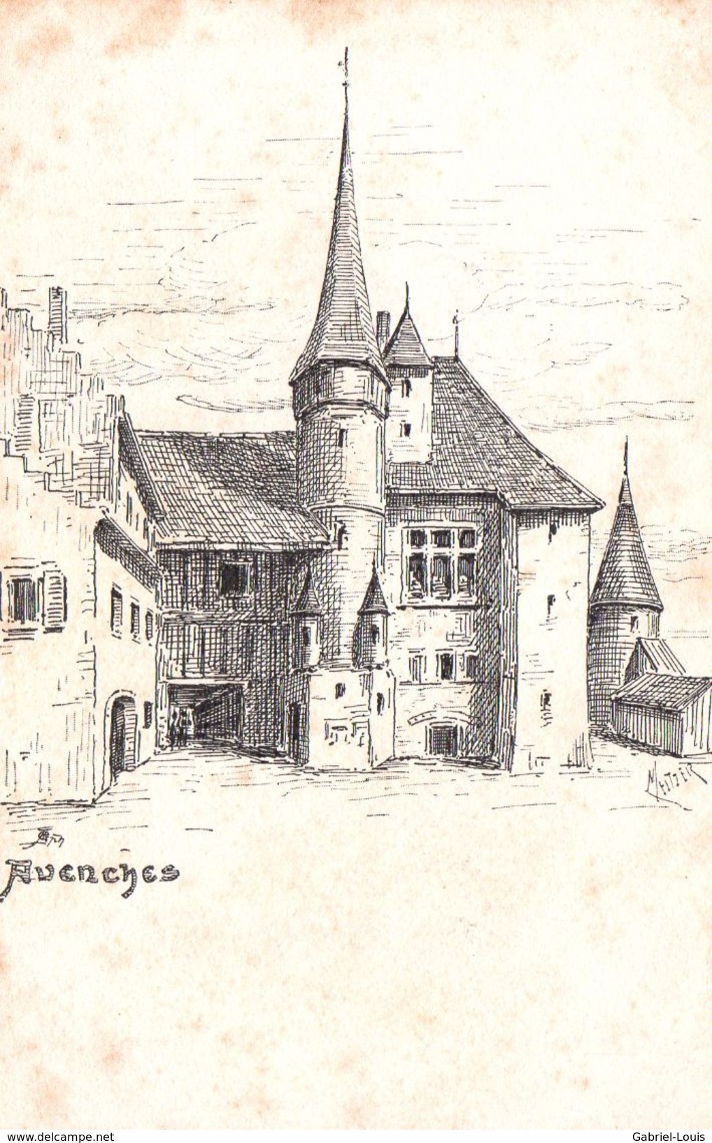 Avenches Carte Dessin - Avenches