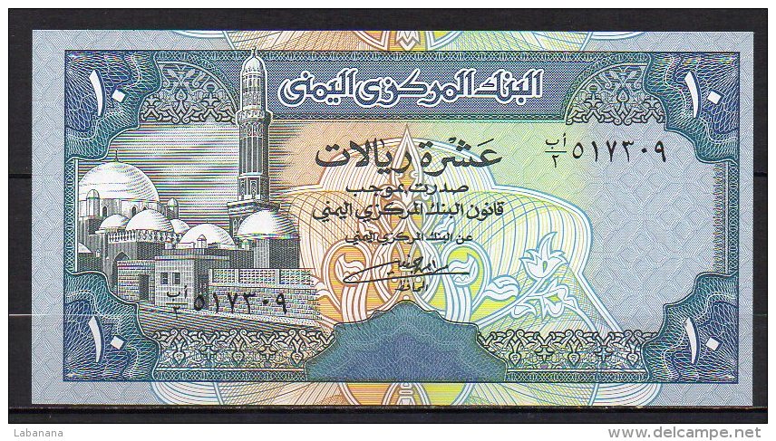 529-Yemen Billet De 10 Rials 1990 Sig.8 Neuf - Yémen