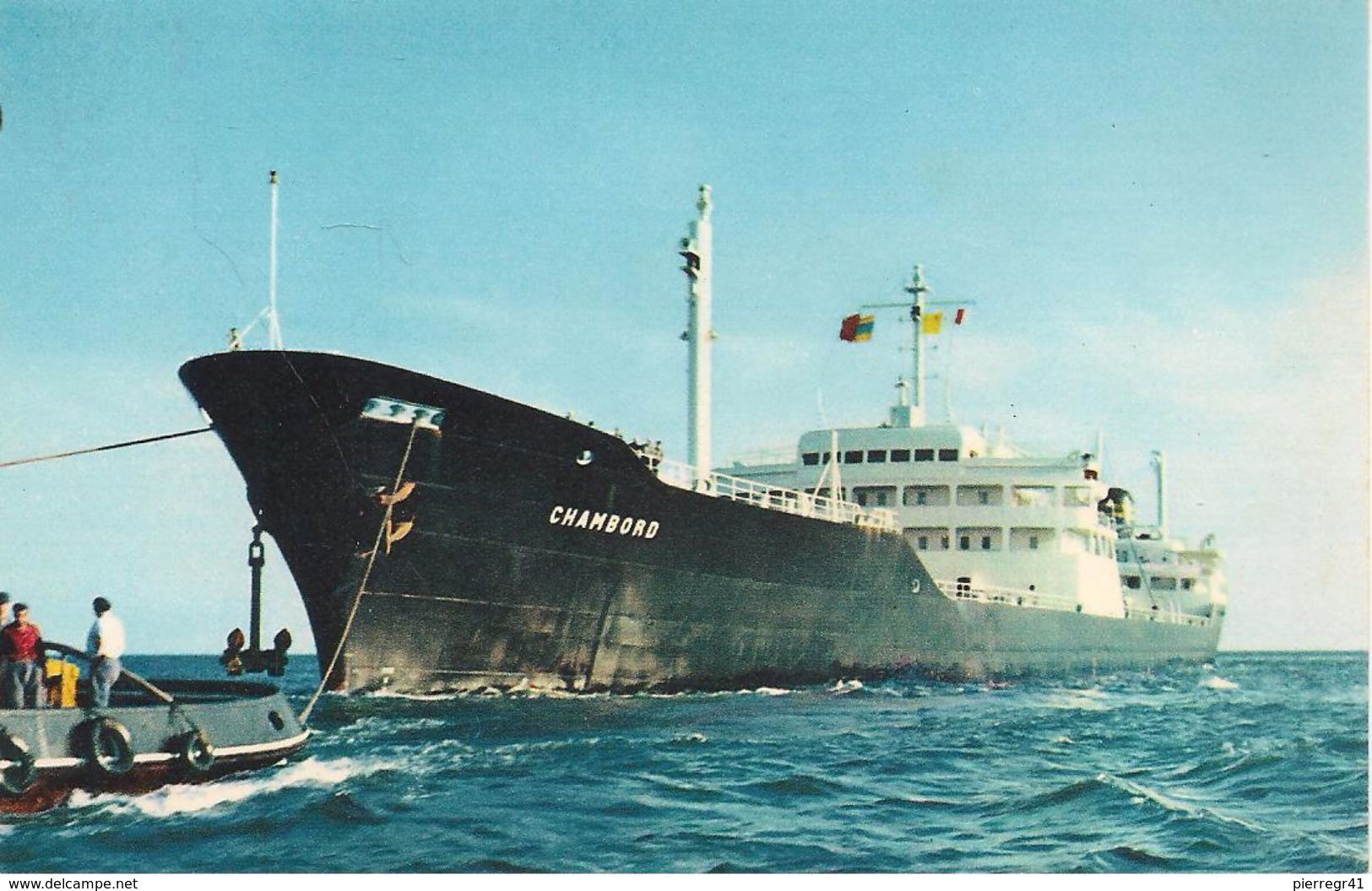 CPA-1955-PETROLIER-CHAMBORD- 33000T- CIE PETROLIERE BP-TBE - Pétroliers