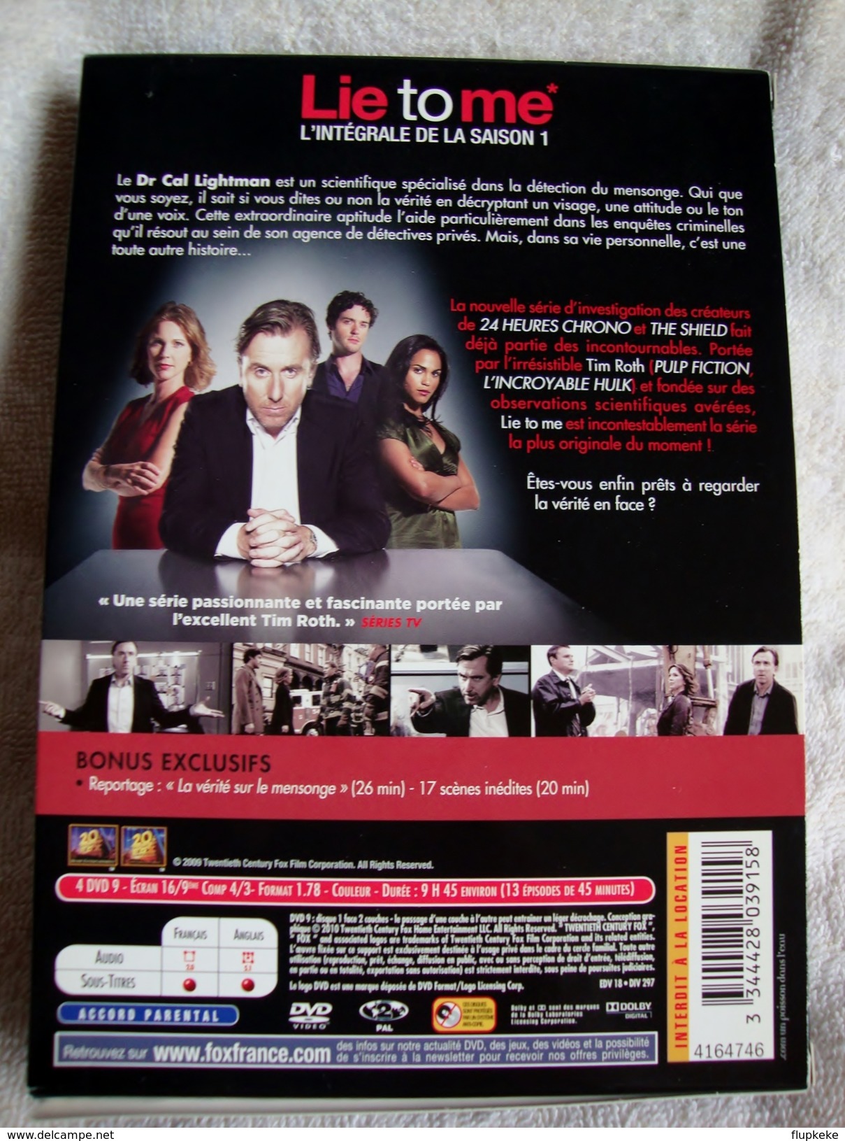Dvd Zone 2 Lie To Me - Saison 1 (2008) Vf+Vostfr - TV-Reeksen En Programma's