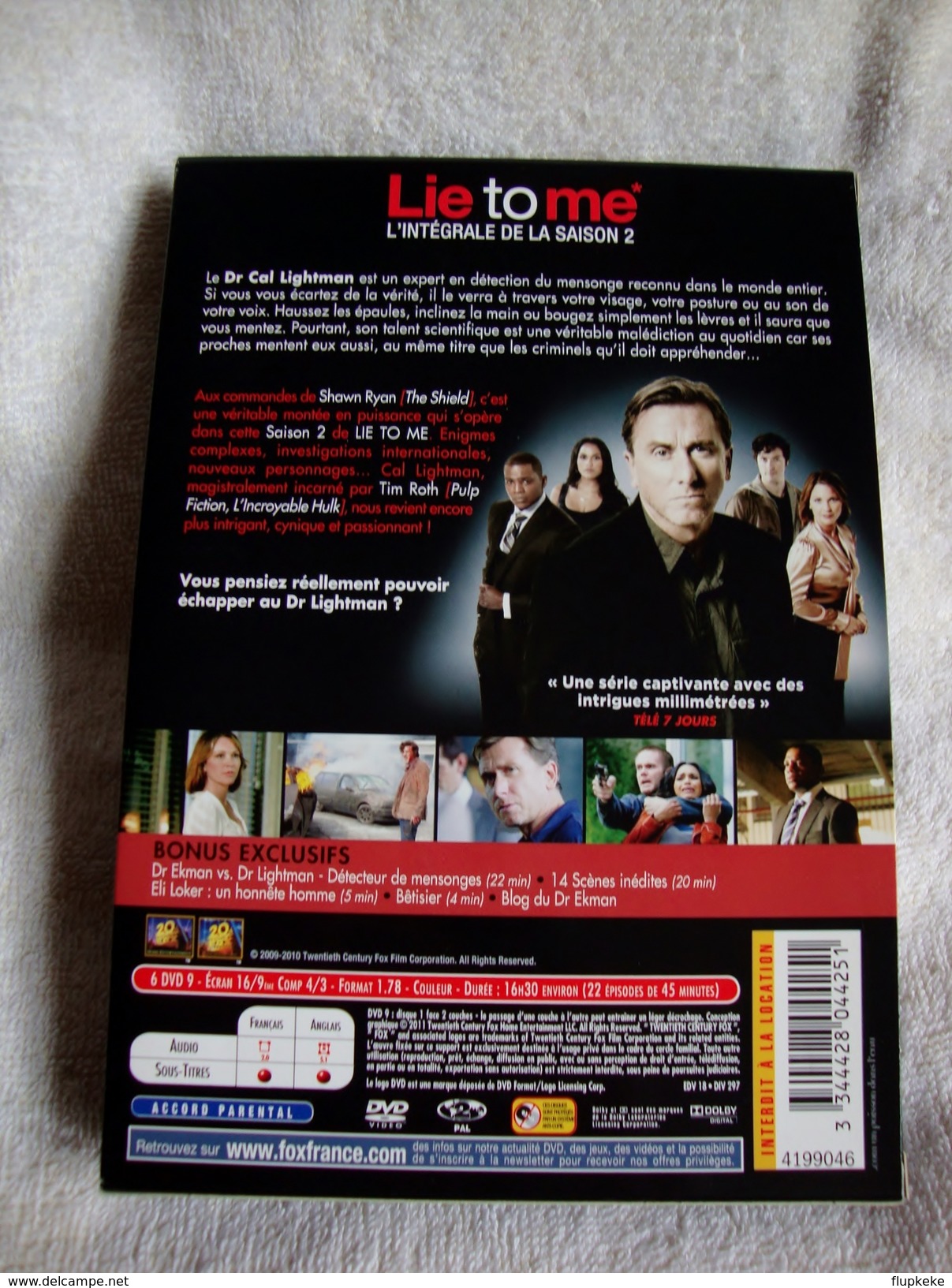 Dvd Zone 2 Lie To Me - Saison 2 (2009) Vf+Vostfr - TV-Reeksen En Programma's