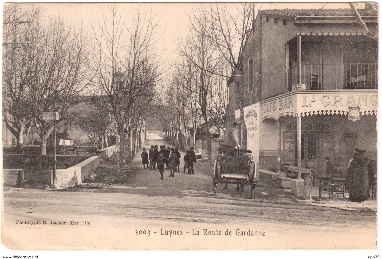 CPA B-du-R. LUYNES.LA ROUTE DE GARDANNE - Luynes