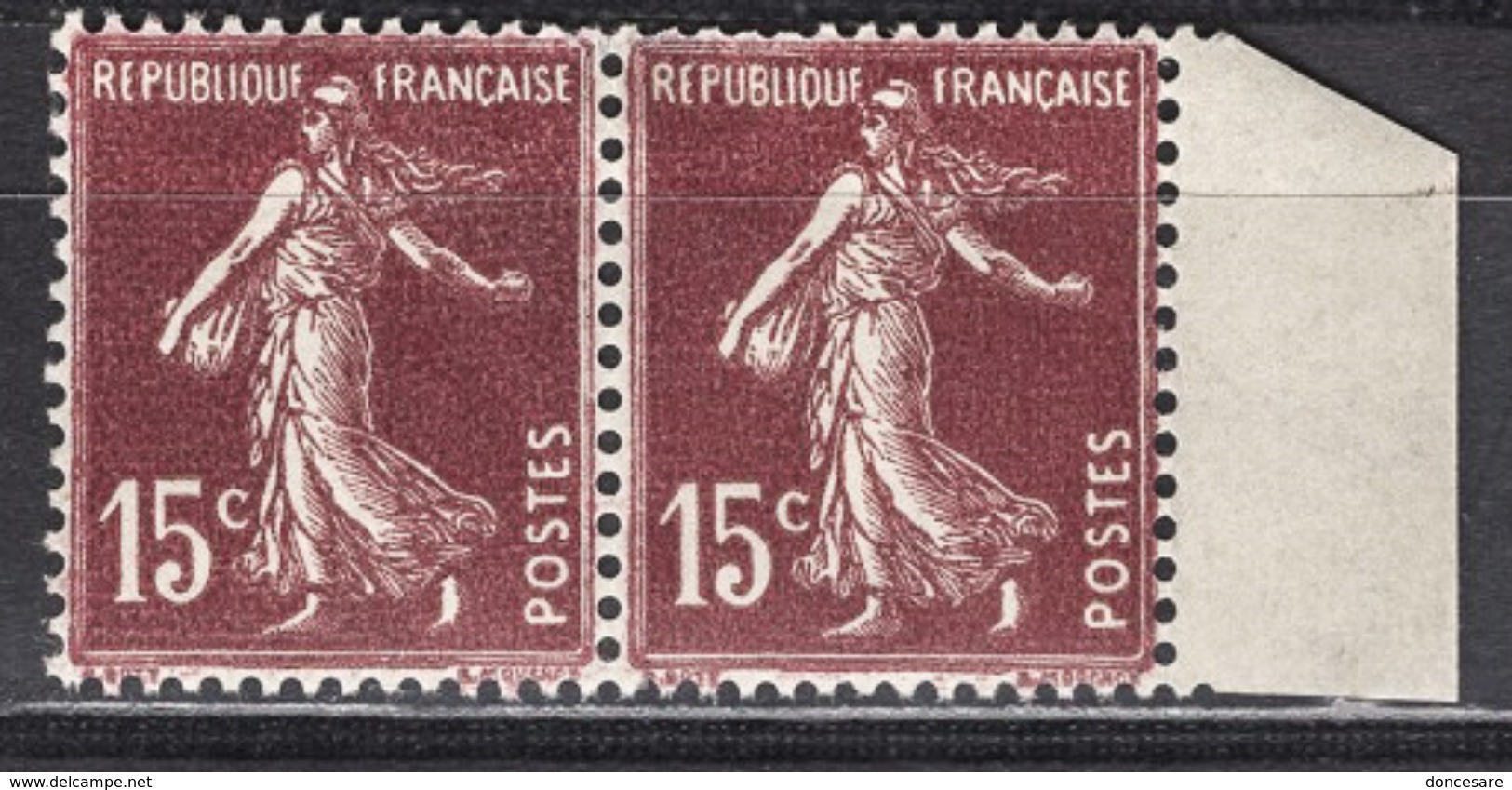 FRANCE 1924/1926 - PAIRE Y.T. N° 189   - NEUFS* - K320 - Neufs