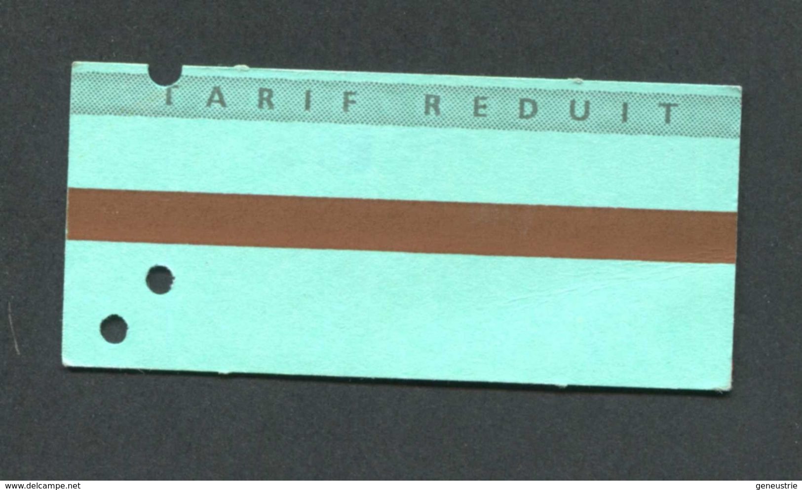 Ticket De Train / Métro / RER - Banlieue Parisienne - Tarif Réduit - Billet SNCF / RATP - Europe