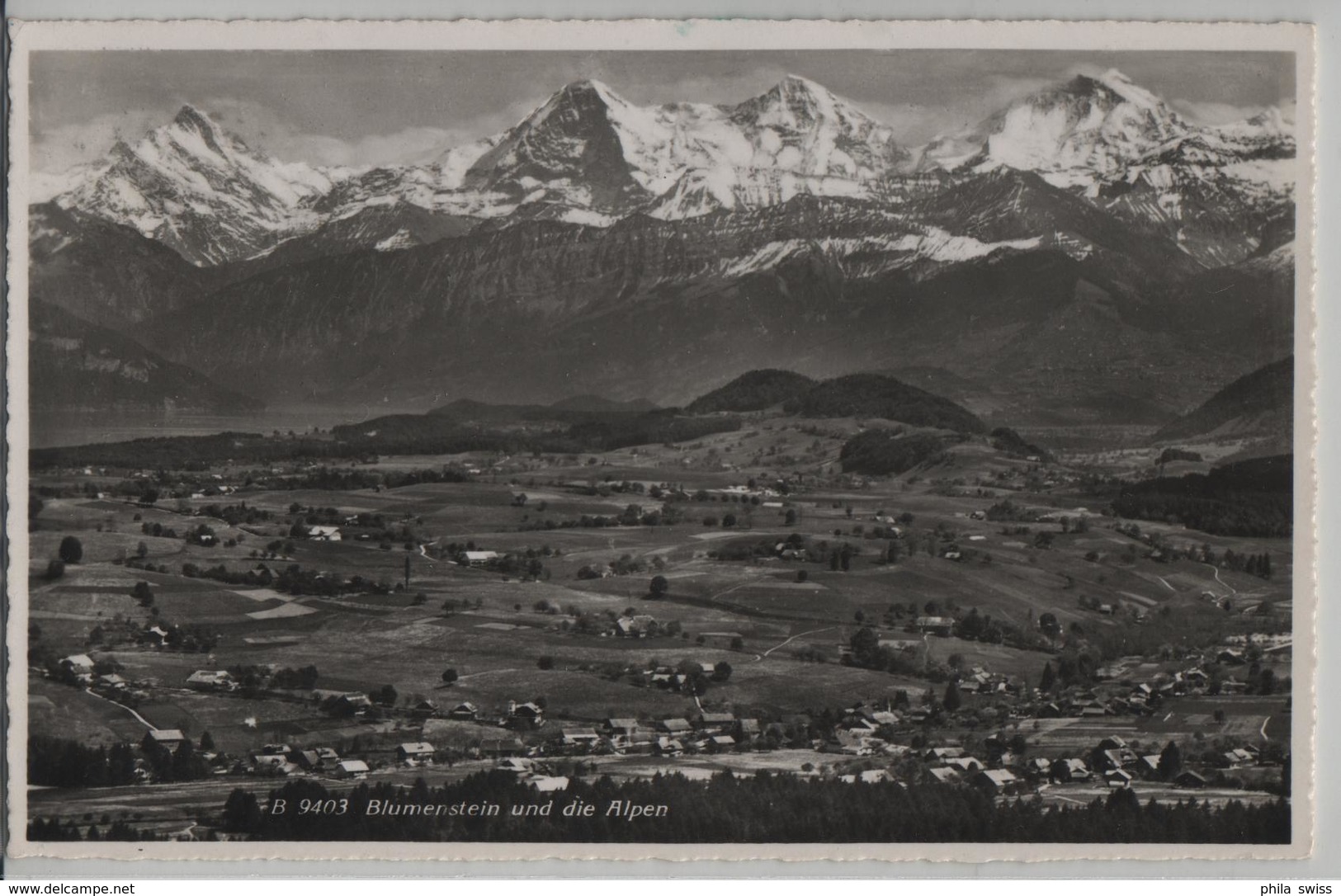 Blumenstein Und Die Alpen - Photo: A. Boss - Blumenstein