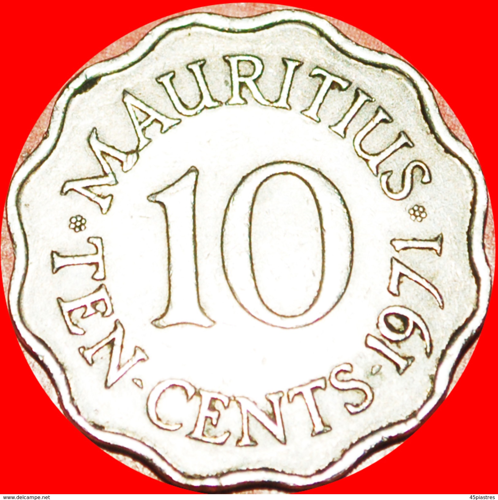 § PORTRAIT: MAURITIUS &#x2605; 10 CENTS 1971! LOW START&#x2605; NO RESERVE! - Maurice