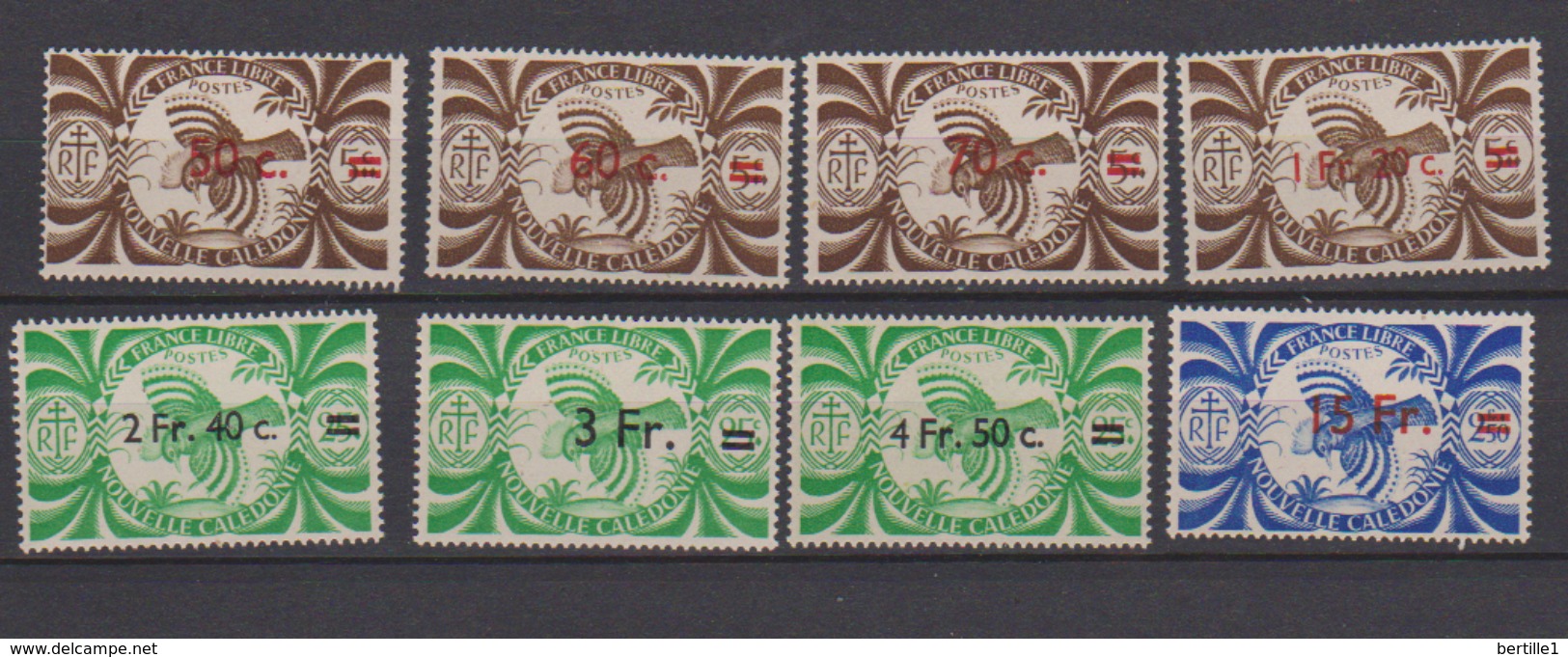 NOUVELLE CALEDONIE        N° YVERT  249/256          NEUF SANS CHARNIERES  ( N  470  ) - Ungebraucht