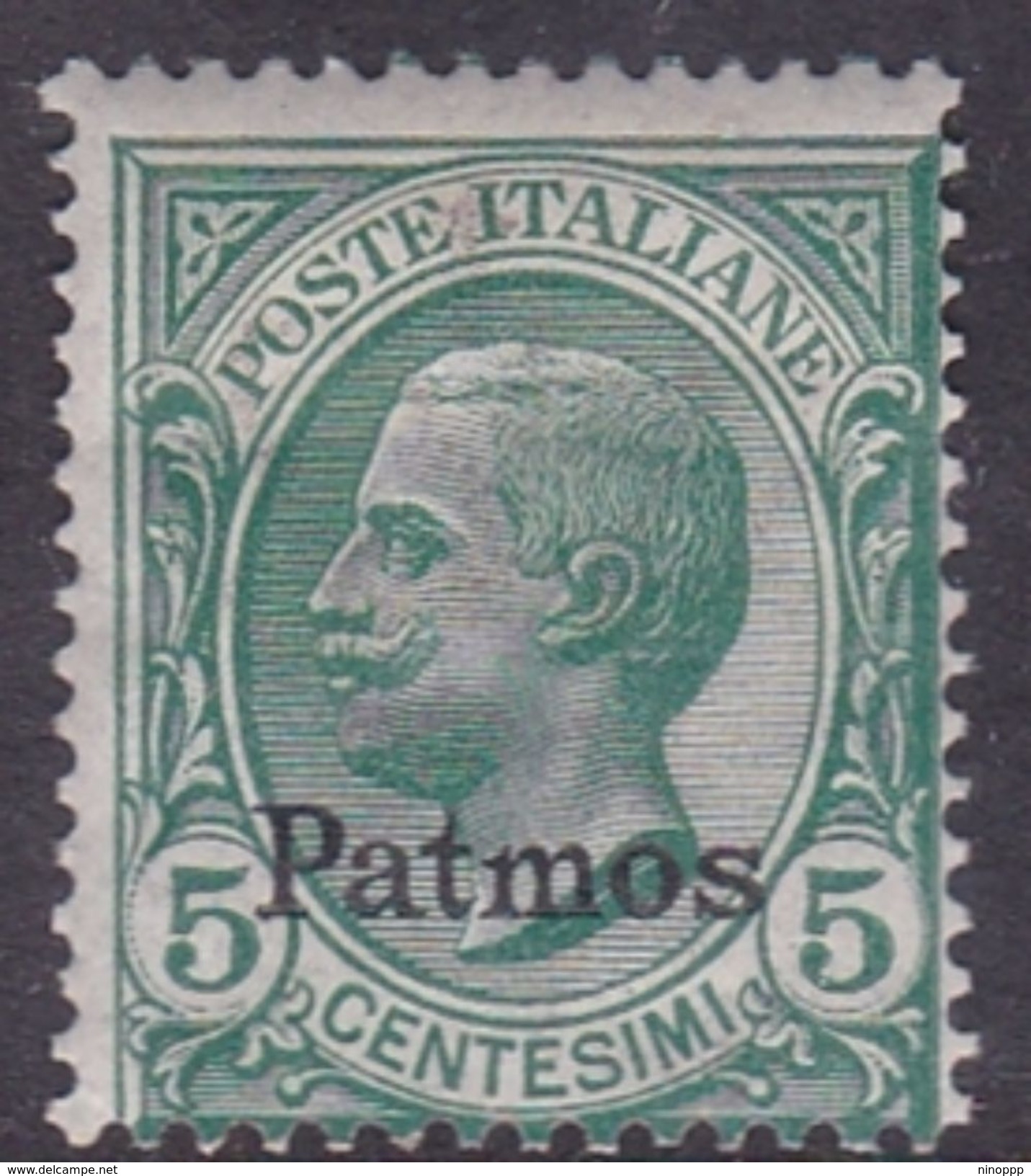 Italy-Colonies And Territories-Aegean-Patmo S 2  1912  5c Green MH - Aegean (Patmo)