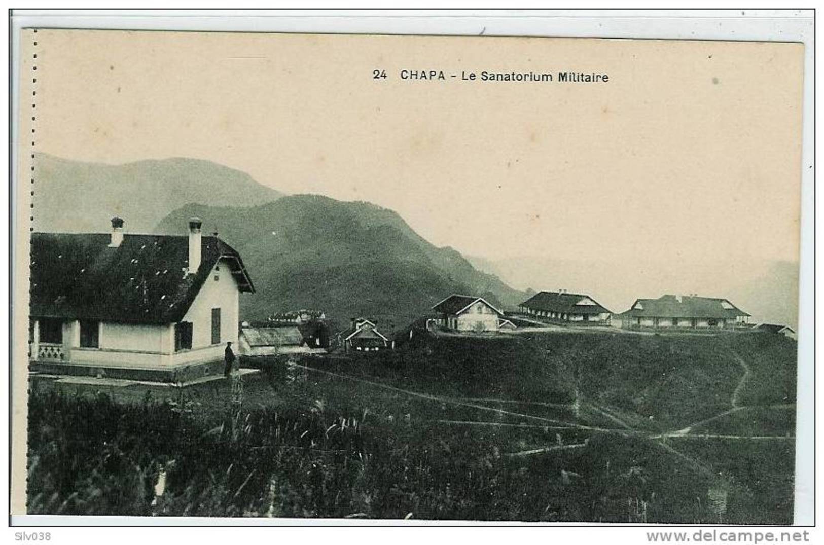 VIET NAM-CHAPA-CARTE DE CARNET-LE SANATORIUM MILITAIRE - Viêt-Nam