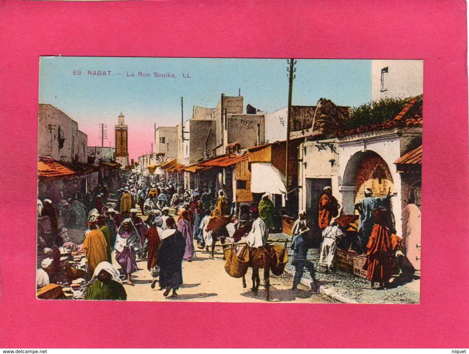 MAROC RABAT, La Rue Souika, Animée, (L. L.) - Rabat