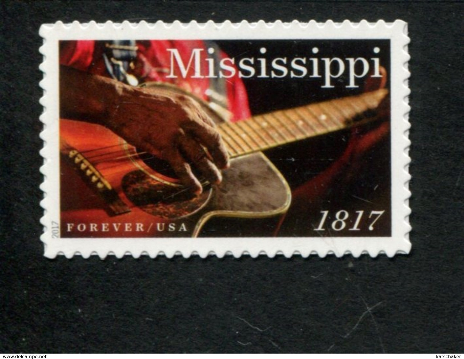 454281048 USA DB 2017  POSTFRIS MINT NEVER HINGED POSTFRISCH EINWANDFREI SCOTT  5190 Mississippi Gitaar - Ongebruikt