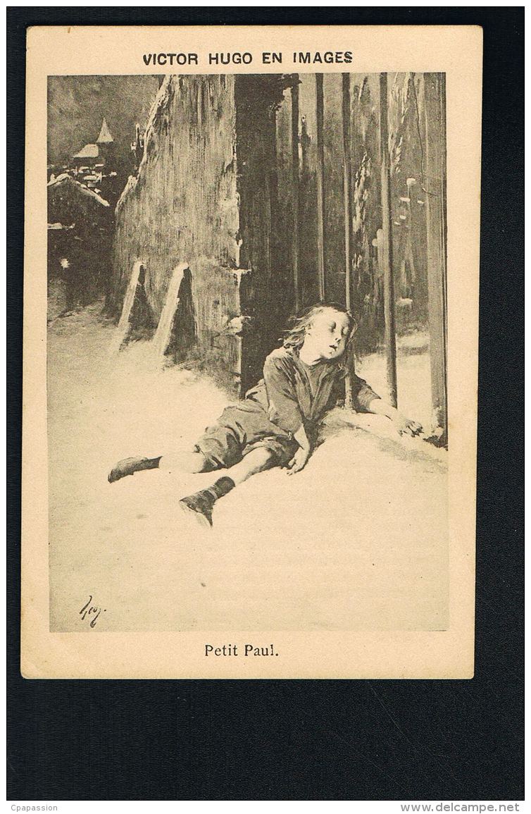 Victor HUGO  En Images  -Petit Paul - Légende Des Siècles -Format 12 X 8,5 - Témoignage De Satisfaction -Recto Verso - Historische Documenten