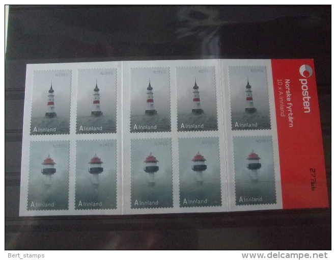 Noorwegen, Norge 2012  MNH Booklet Mi Nr 1788-1789 Light Housese - Neufs