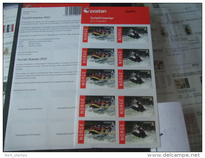 Noorwegen, Norge 2013  MNH Booklet Mi Nr 1809 - 1814 Tourismus 3 Booklets - Neufs