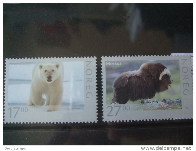 Noorwegen, Norge 2011  MNH Mi Nr 1744 - 1745 Wild Animals Bear , Moskus - Nuovi