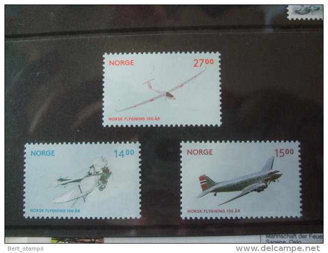 Noorwegen, Norge 2012  MNH Mi Nr 1785 1787 Aero Planes - Nuovi