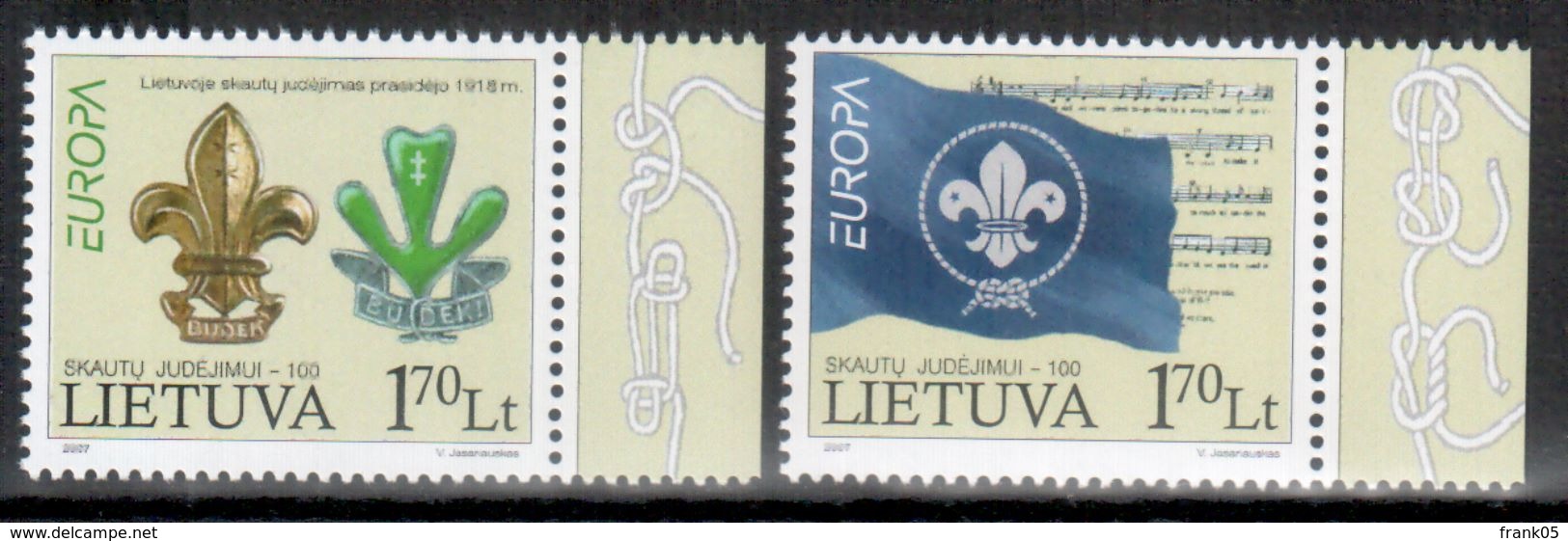 Litauen / Lithuania / Lituanie 2007 Satz/set EUROPA ** - 2007