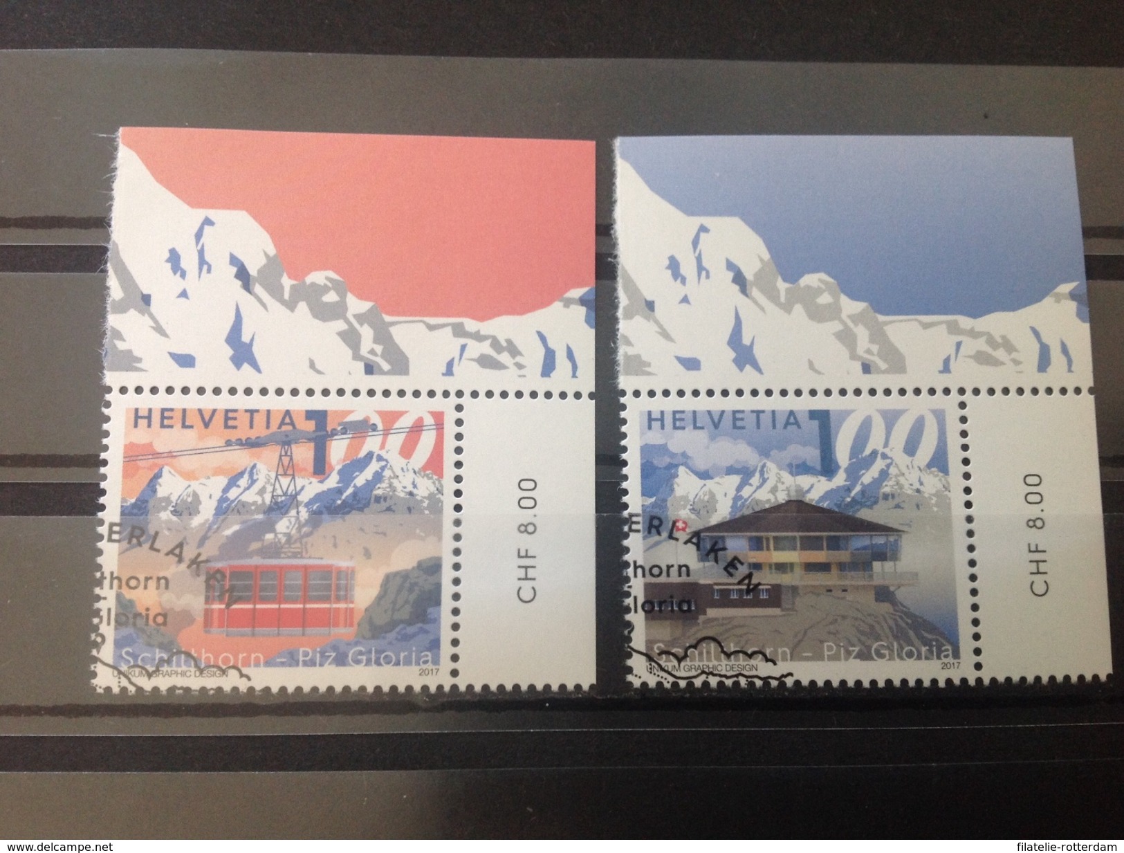 Zwitserland / Suisse - Complete Serie Piz Gloria 2017 - Used Stamps