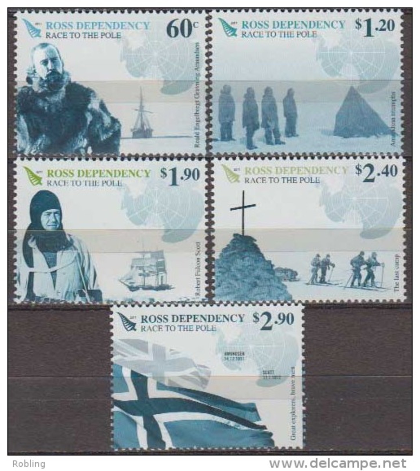 Antarctic.Ross Depency.2011.Race To The Pole.MNH.22231 - Sonstige & Ohne Zuordnung