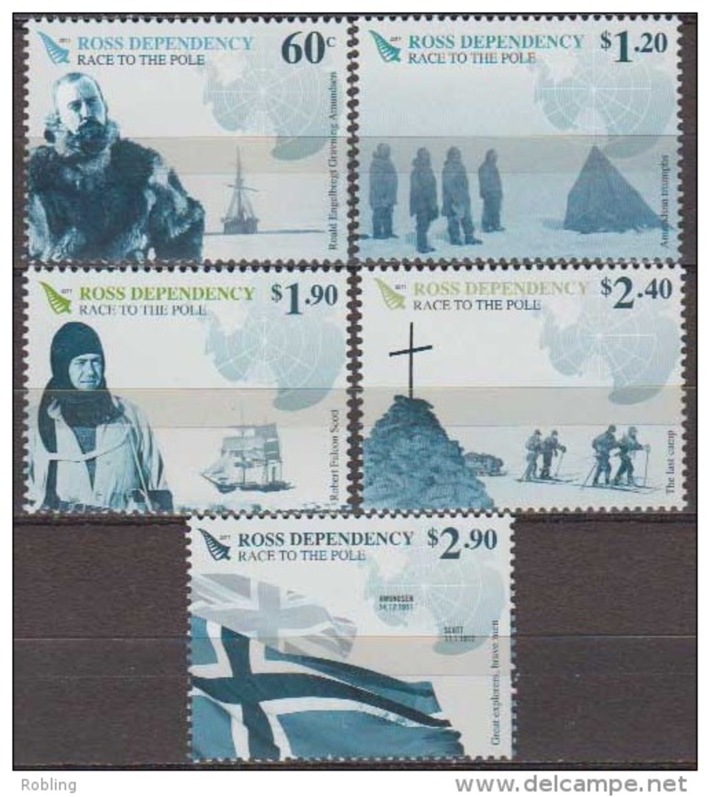 Antarctic.Ross Depency.2011.Race To The Pole.MNH.22231 - Andere & Zonder Classificatie