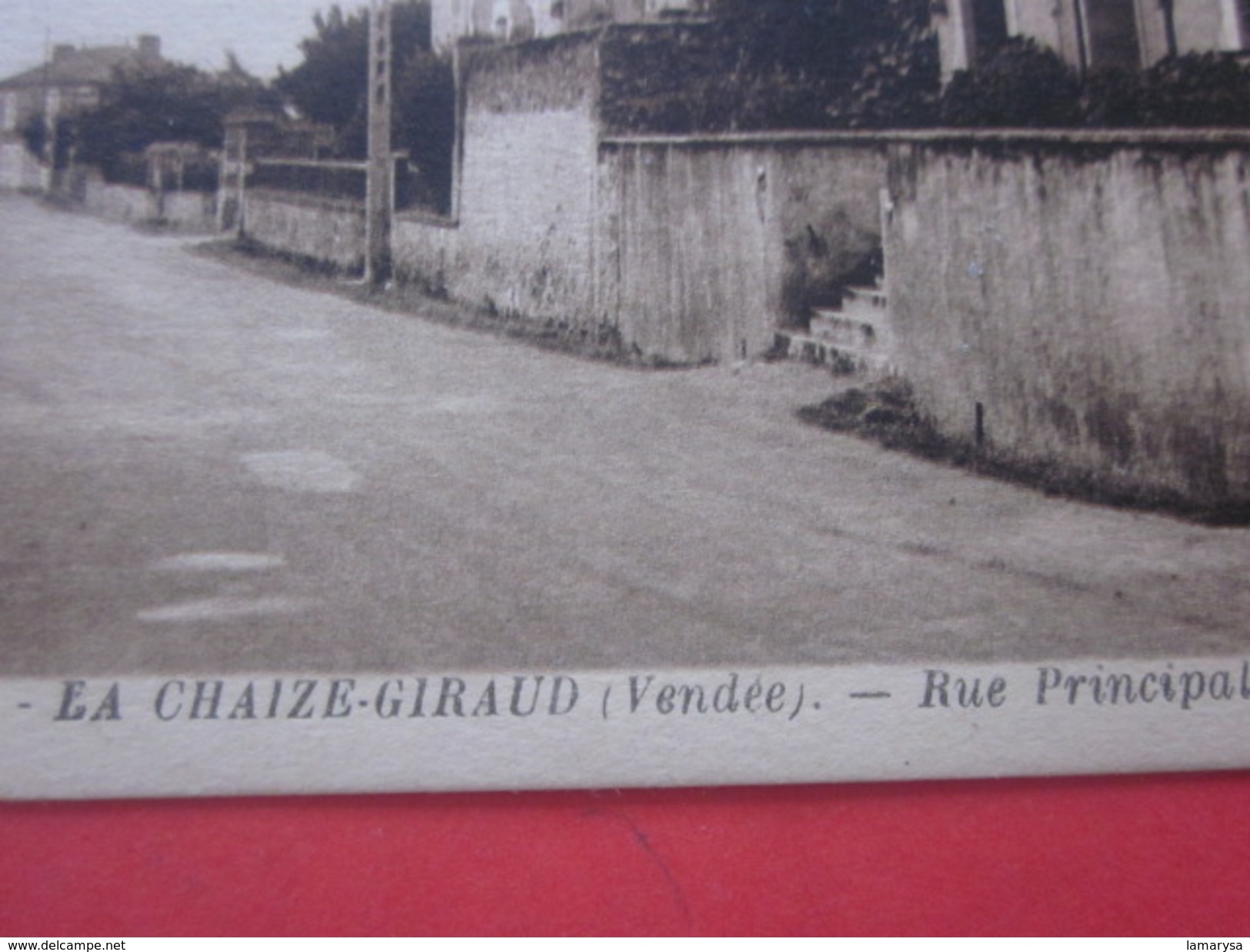 La Chaize Le Vicomte La Chaize -Giraud 85 Vendée - Rue Principale   - CPA Carte Postale--France - La Chaize Le Vicomte