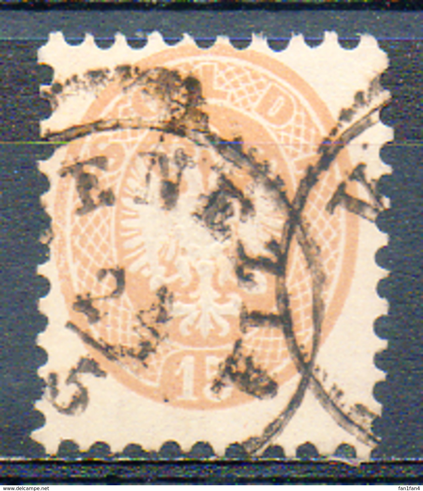 ITALIE (LOMBARDO-VENETIE) - 1864 - N° 27 - 15 S. Brun - (Dentelé 9 1/2) - Lombardo-Vénétie