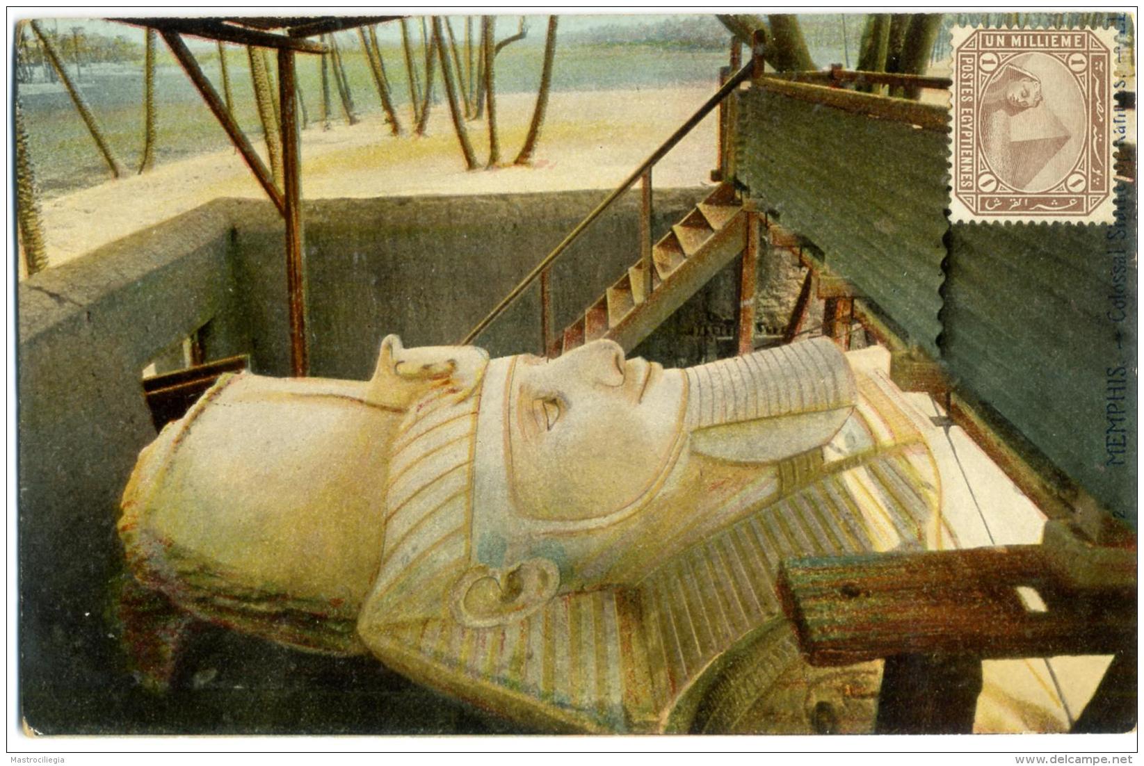 EGYPT  Postcard Menphis Ramses II - 1866-1914 Khedivato Di Egitto