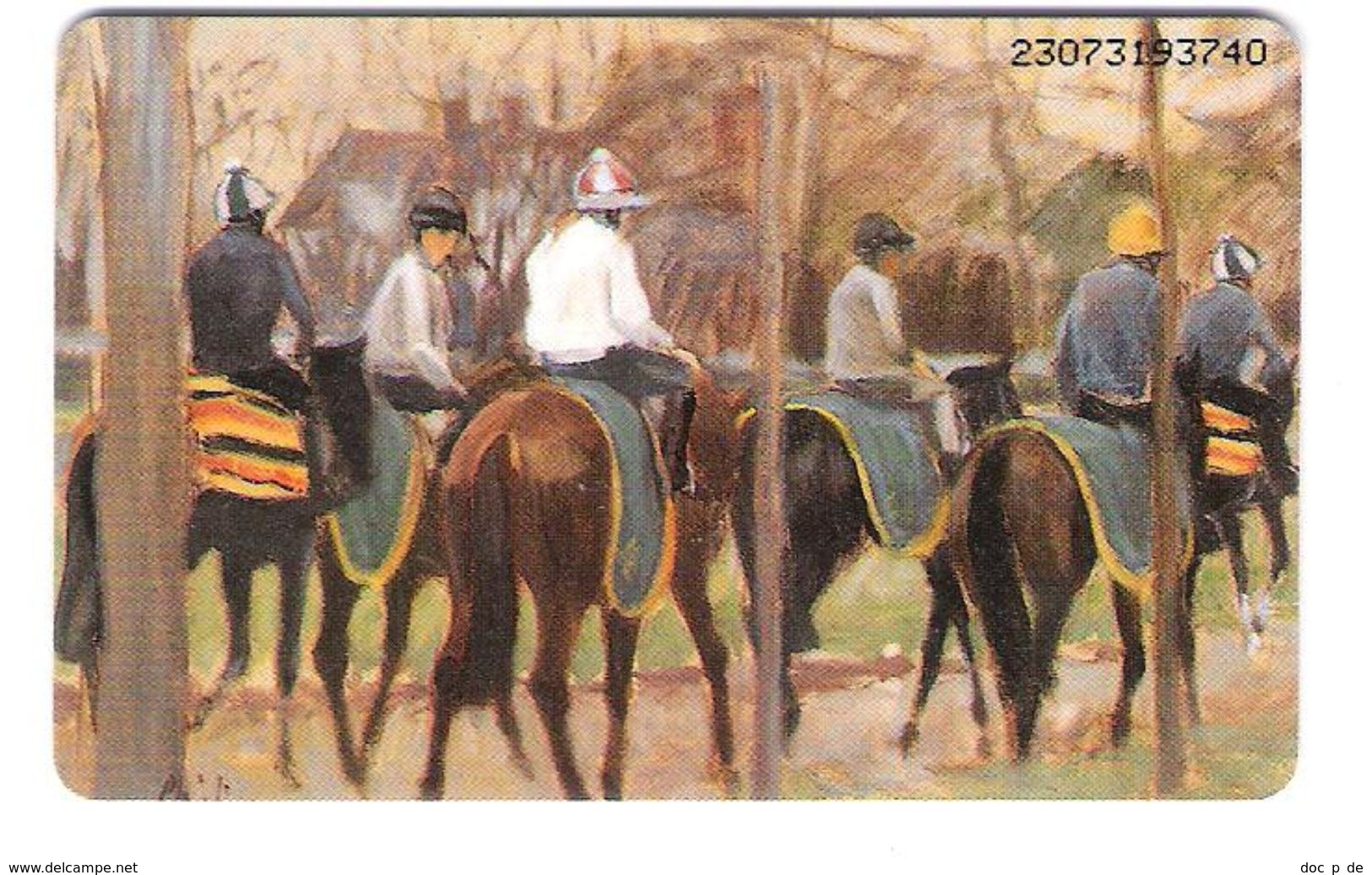 Deutschland - K 804  07/93 - Szenen Aus Dem Pferdesport Klaus Philipp - Pferd - Horse - Painting - Art - K-Serie : Serie Clienti