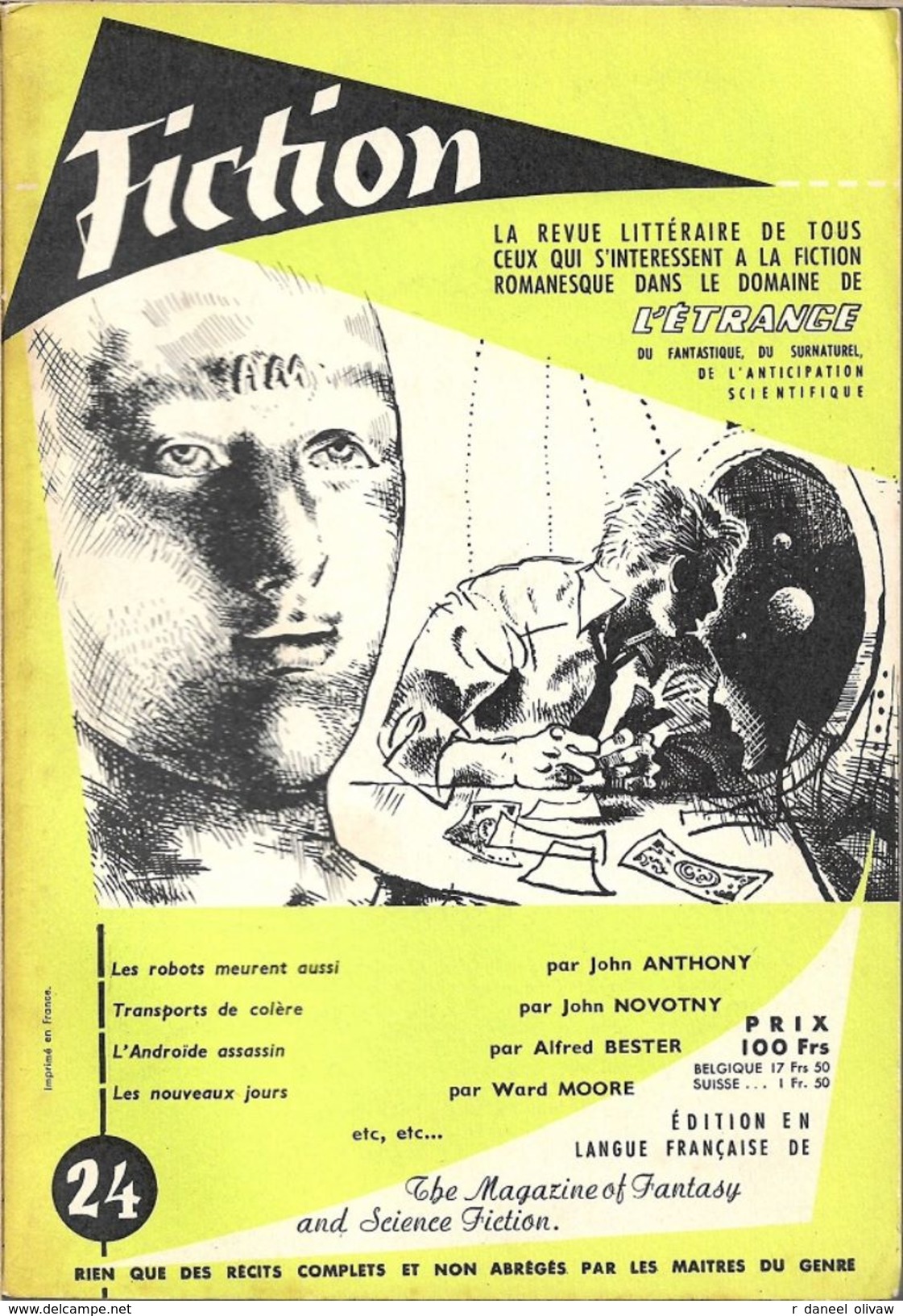 Fiction N° 24, Novembre 1955 (TBE) - Fictie