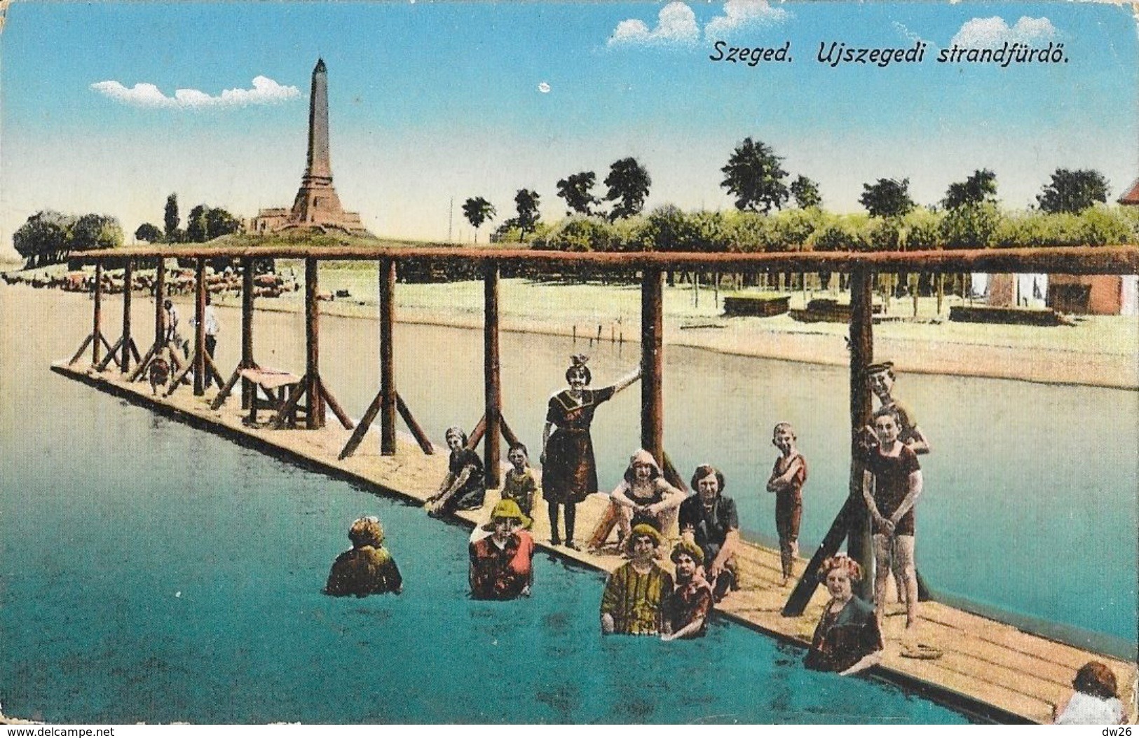 Szeged (Hongrie) - Ujszegedi Strandfürdö - Baigneurs - Carte Non Circulée - Hungary