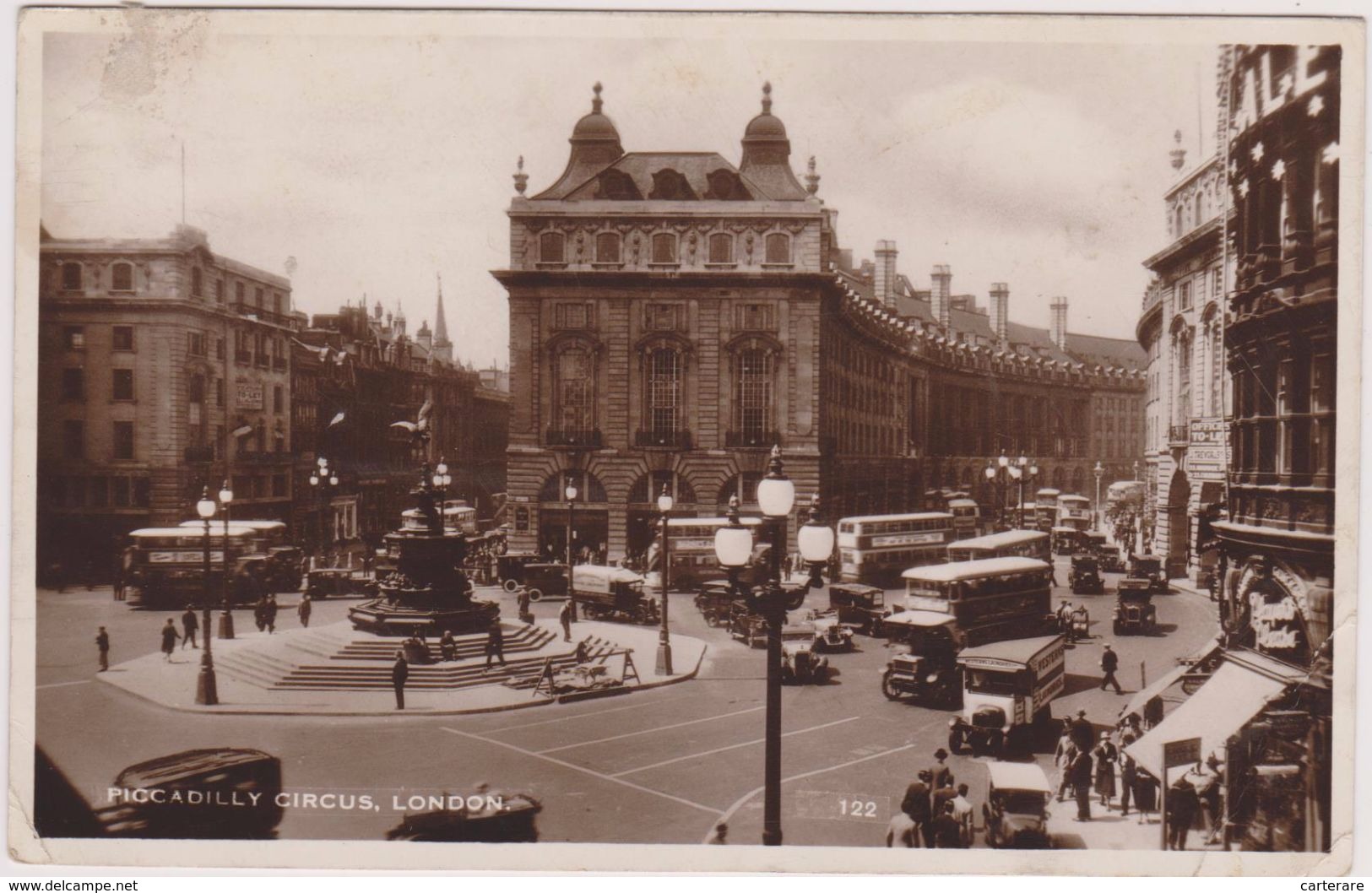 England,united Kingdom,angleterre,london Piccadilly Circus Year 1934,you See The People,the Bus,old,rare, - Piccadilly Circus