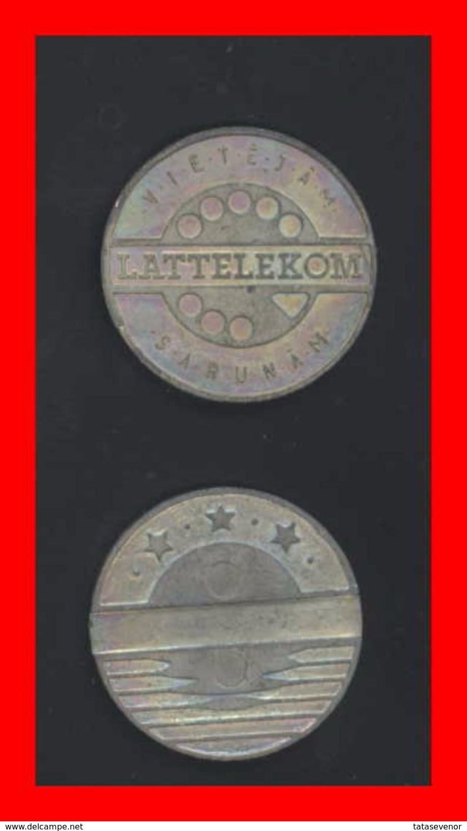 LATVIA LATTELEKOM Telephone Token - Other & Unclassified