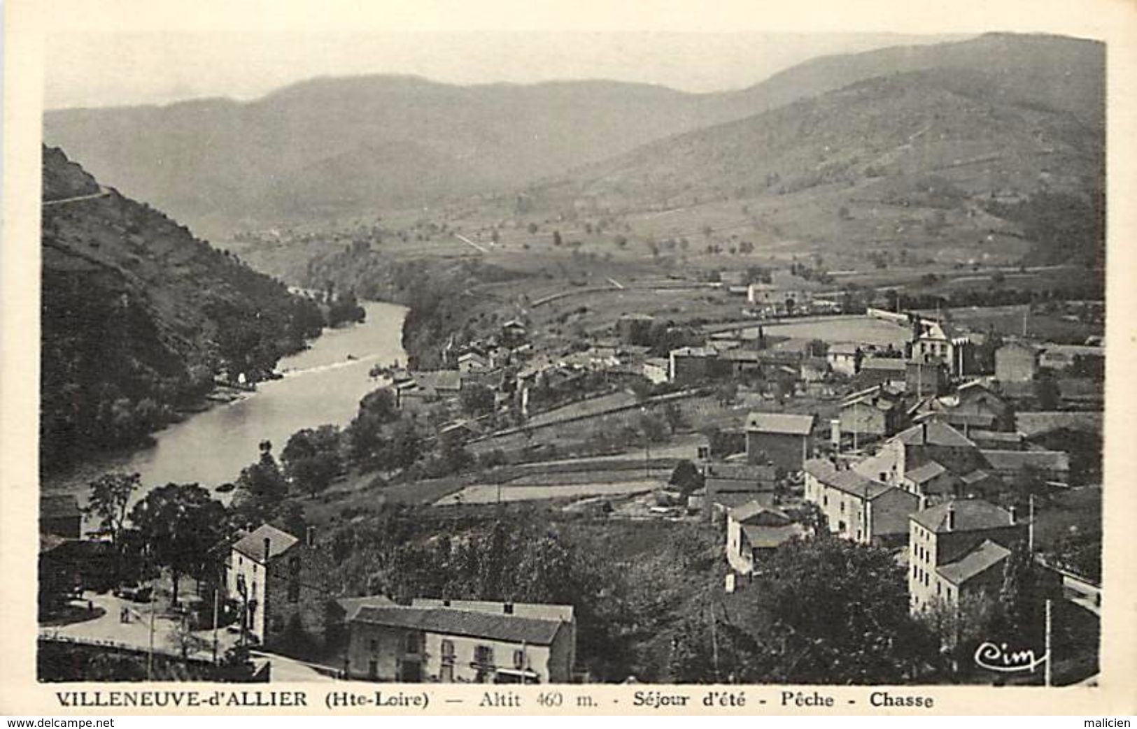 -dpts Div.-ref-RR12- Haute Loire - Villeneuve D Allier - Vue Generale - Carte Bon Etat - - Autres & Non Classés