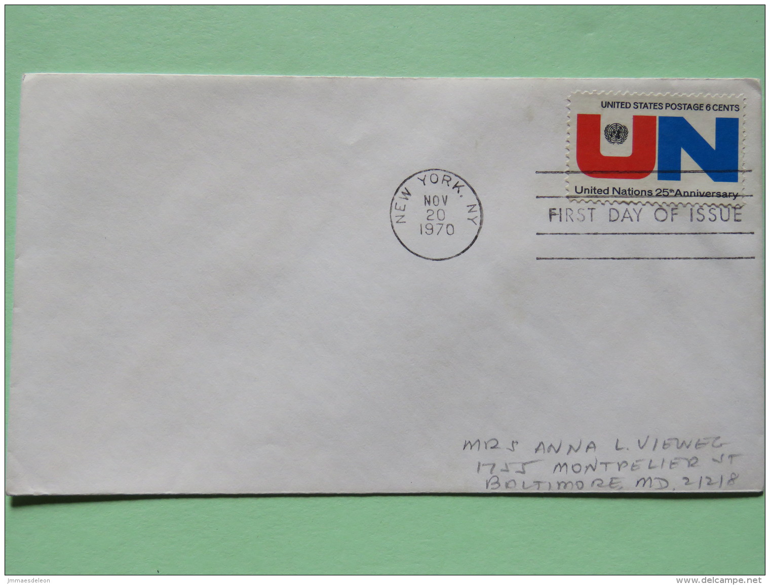 USA 1970 FDC Cover - United Nations - Covers & Documents