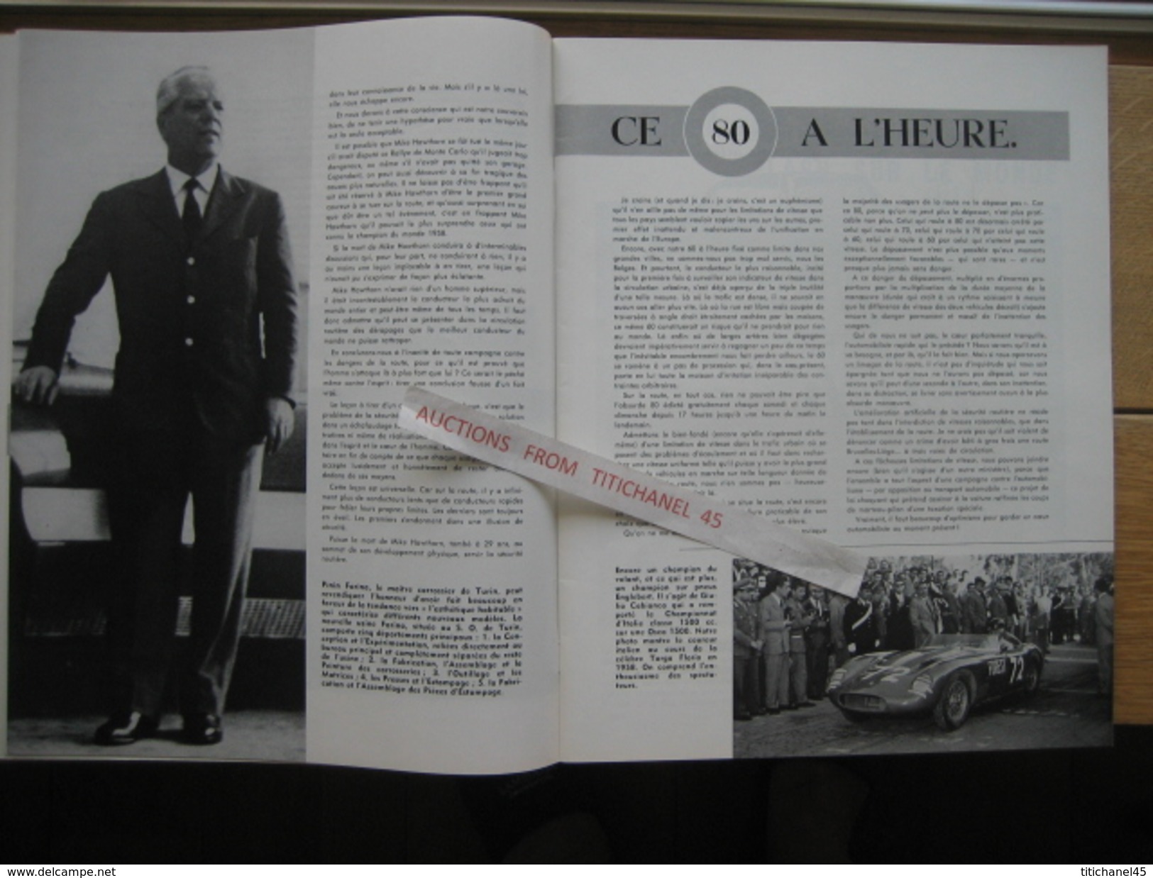 ENGLEBERT MAGAZINE N° 256 - 1959 - CABIANCA -CHRYSLER 300 E-L'EDSEL-CHEVROLET-FORD GALAXIE-FORD-MERCURY-PONTIAC - Cars