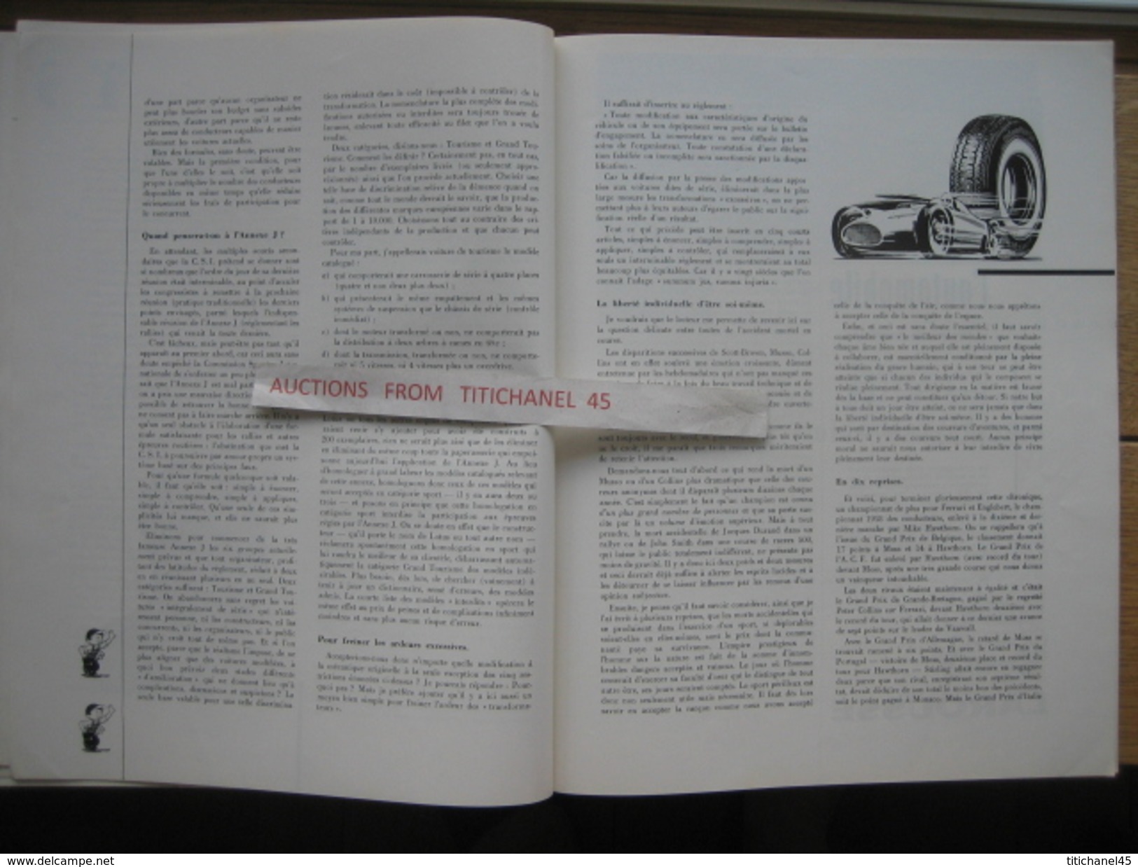 ENGLEBERT MAGAZINE N° 255 - 1958 - LES 24 HEURES DU MANS 1958 - FORD CONSUL-OLDSMOBILE-FIREBIRD III-B.M.W. 600 - PORSCHE