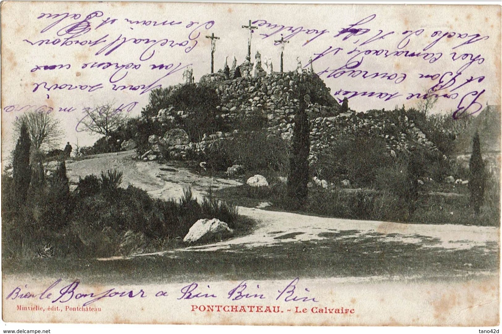 CTN-51B / AMBULANT LA FLECHE A ANGERS 9/10/1904 - Poste Ferroviaire