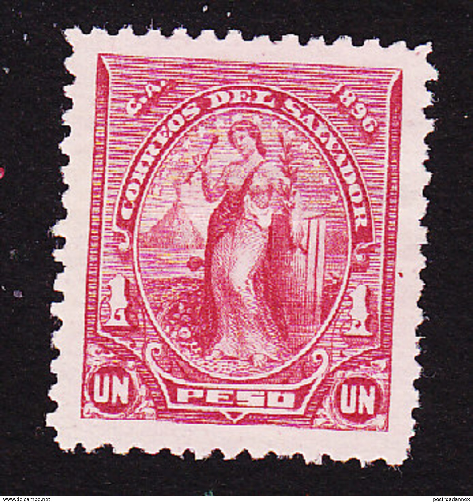 El Salvador, Scott #145, Mint No Gum, Peace, Issued 1896 - El Salvador