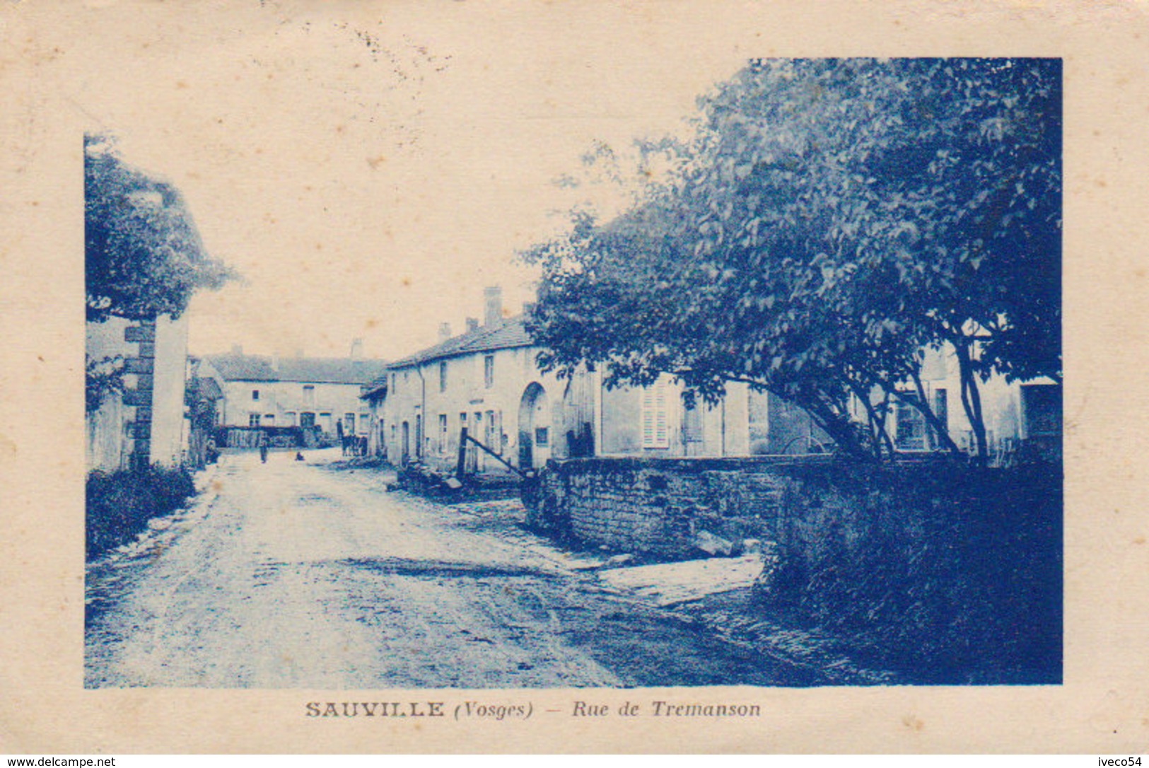 1923   Sauville  " Rue De Tremanson  " ( Vers Dombrain ) - Chatenois