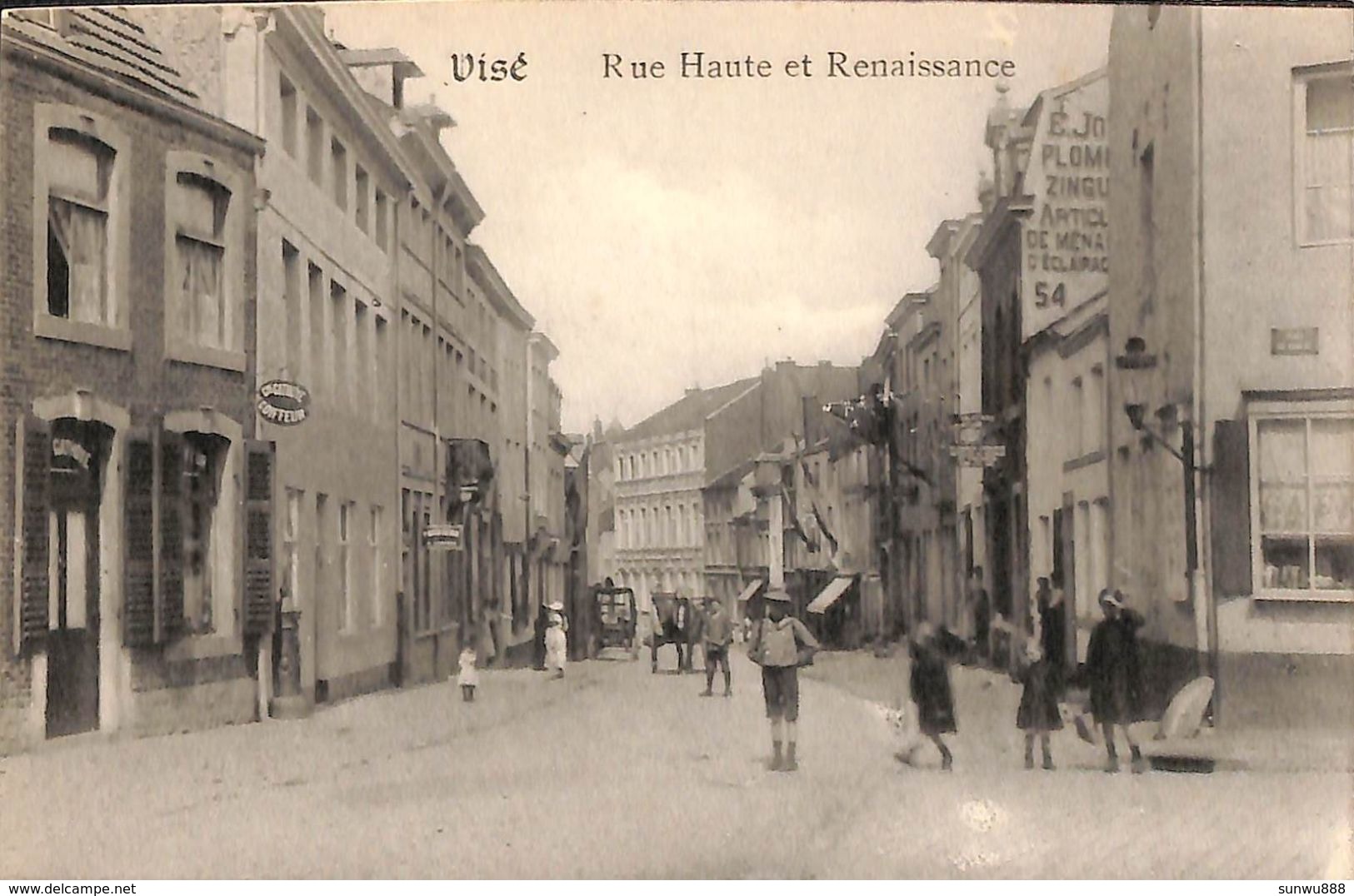 Visé - Rue Haute Et Renaissance (animée, Coiffeur) - Visé