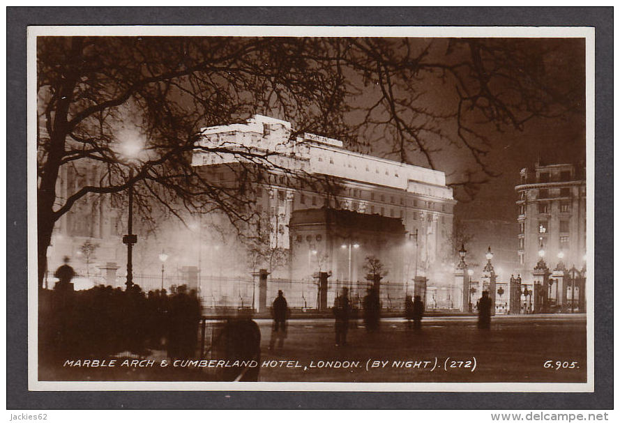 13954/ LONDON, Marble Arch And Cumberland Hotel By Nignt - Other & Unclassified