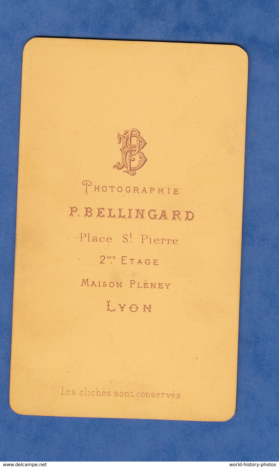 Photo Ancienne CDV Vers 1865 1870 - LYON - Portrait Homme Lyonnais Moustache Pose - Photographie Patras & Padey - Anciennes (Av. 1900)