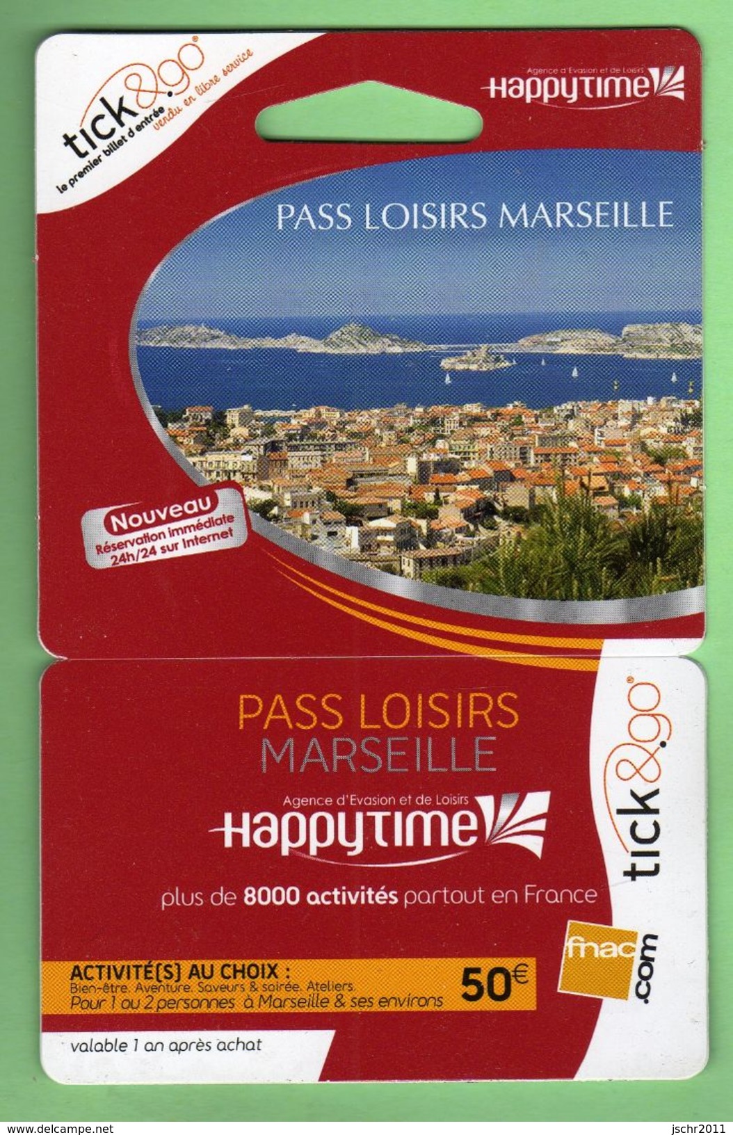 CARTE PREPAYEE 50&euro; *** PASS LOISIRS MARSEILLE *** Tirage ? Ex *** (BO-01) - Cartes De Fidélité Et Cadeau