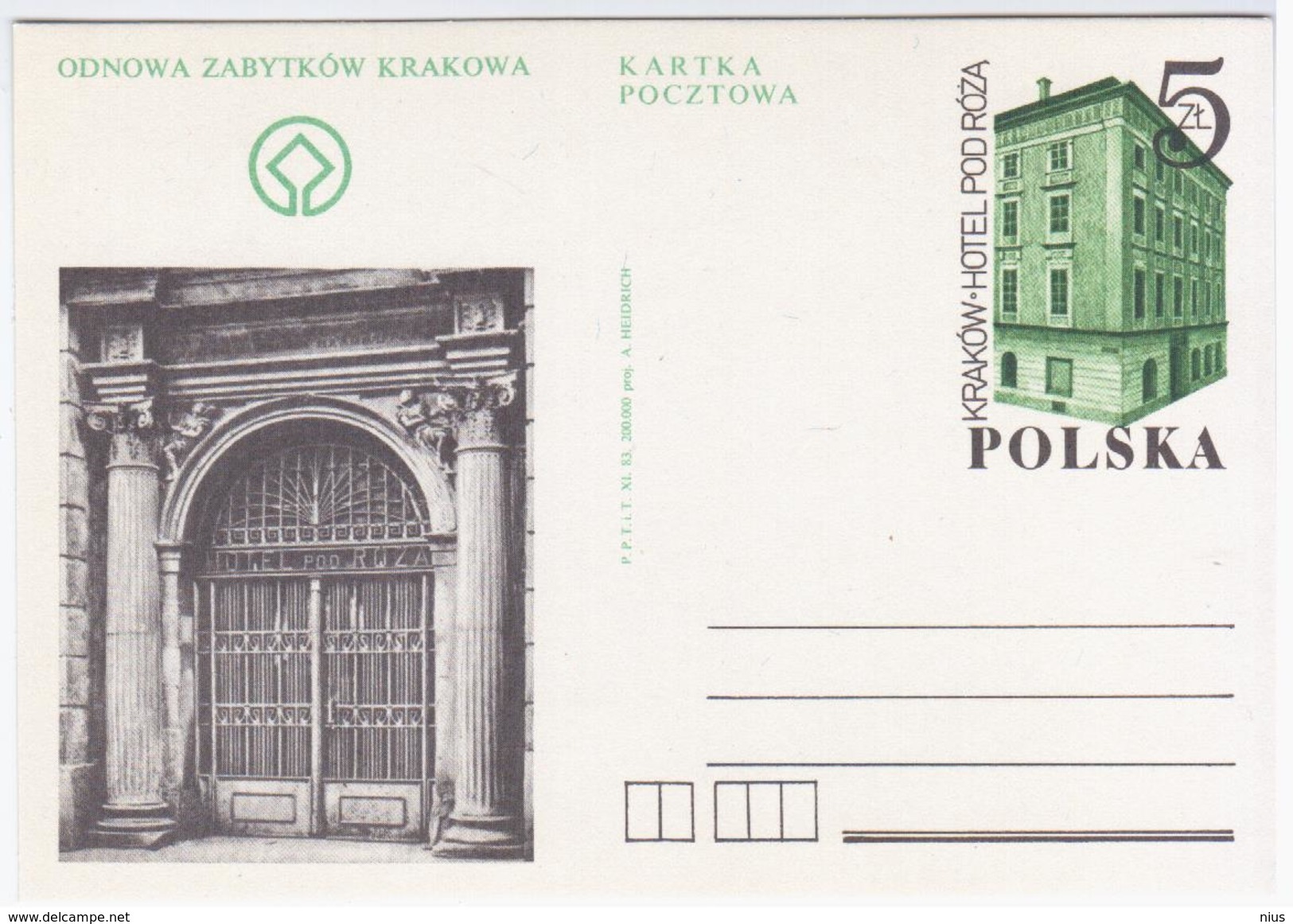 Poland Polska 1983 Krakow Cracow - Stamped Stationery