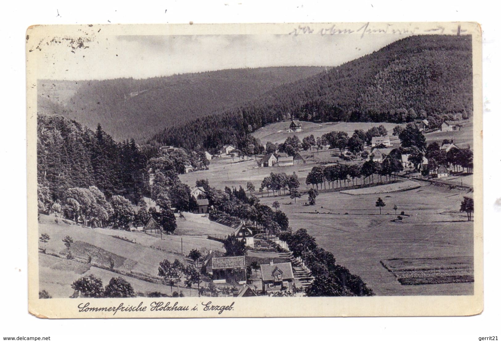0-9213 RECHENBERG - BIENENMÜHLE - HOLZHAU, Dorfansicht, 1939 - Rechenberg-Bienenmühle