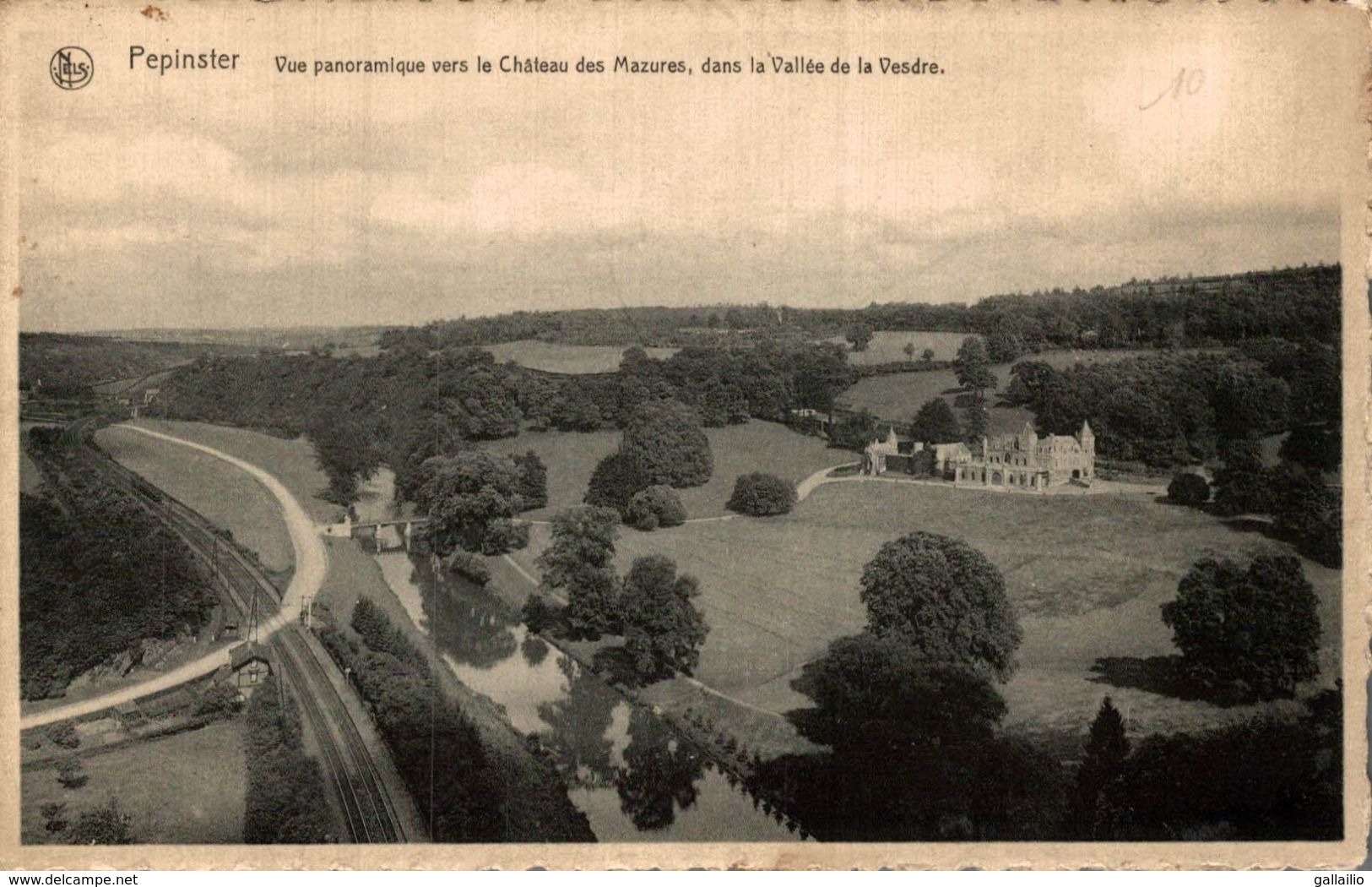 BELGIQUE PEPINSTER VUE PANORAMIQUE VERS LE CHATEAU DES MAZURES VALLEE DE LA VESDRE - Pepinster