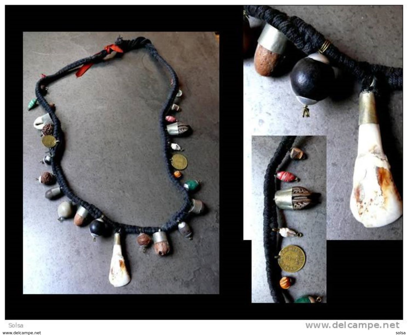 Collier De Chamane Népalais / Nepalese Shaman's Necklace - Art Asiatique