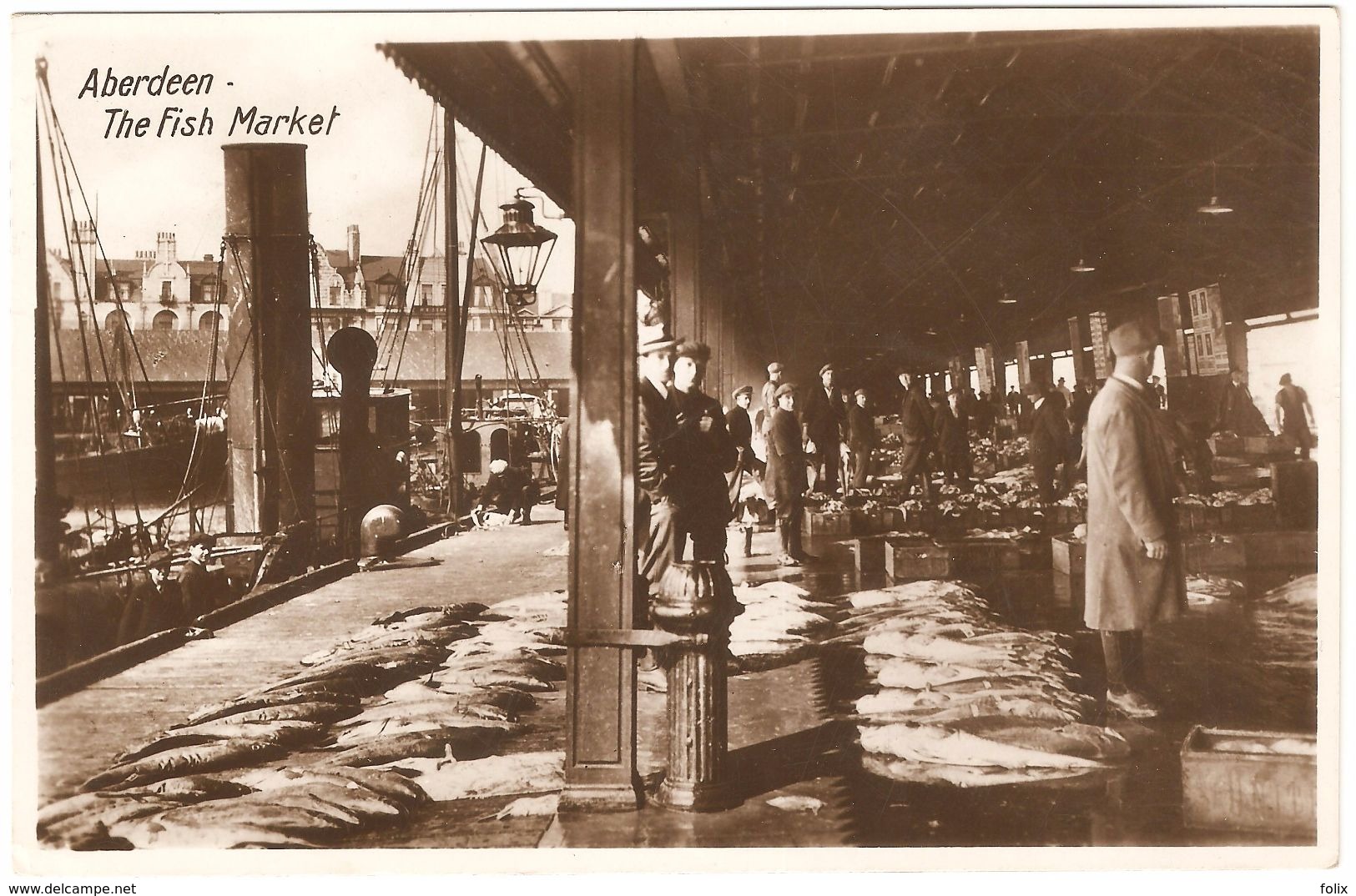 Aberdeen - The Fish Market - 1930 - Animated - Aberdeenshire