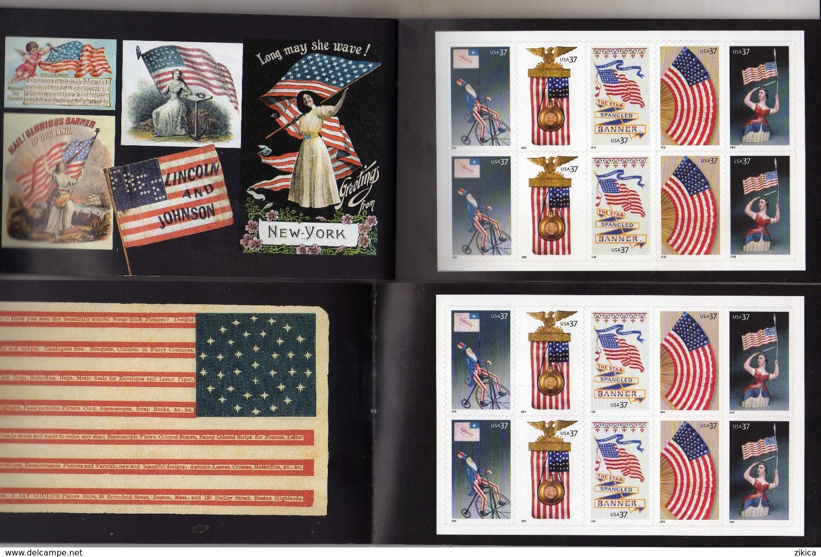 AMERICA Booklet, UNITED STATES 2003 SCOTT BK294 OLD GLORY. MNH, POSTFRIS, NEUF**. VERY FINE QUALITY - 3. 1981-...